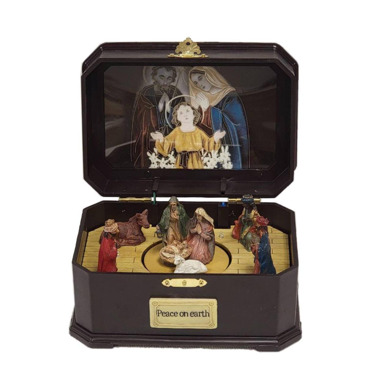 Wizardi 12" Christmas Village Traditional Nativity Scene Decoration