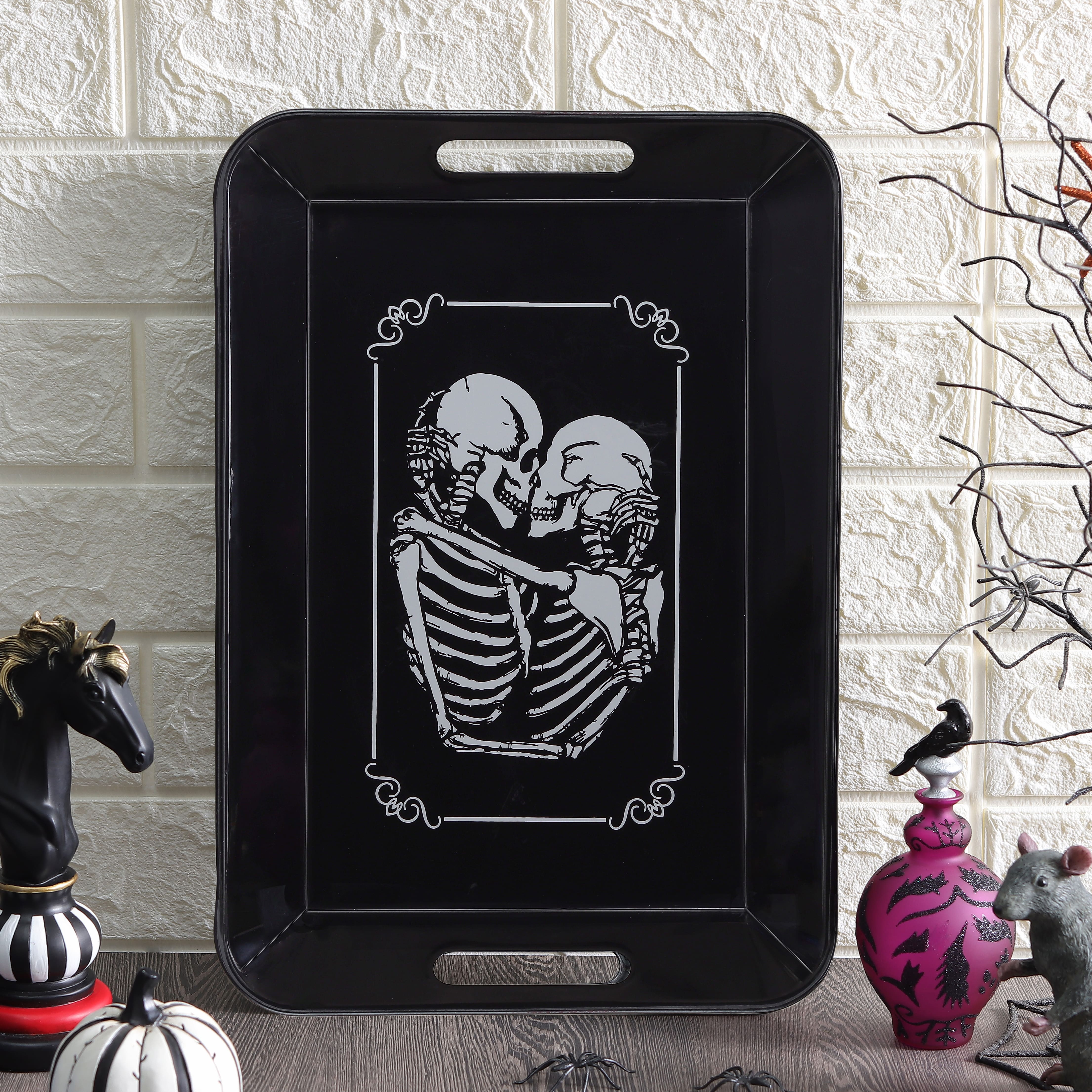 11.25&#x22; x 16.25&#x22; Metal Skeleton Tray Tabletop D&#xE9;cor by Ashland&#xAE;