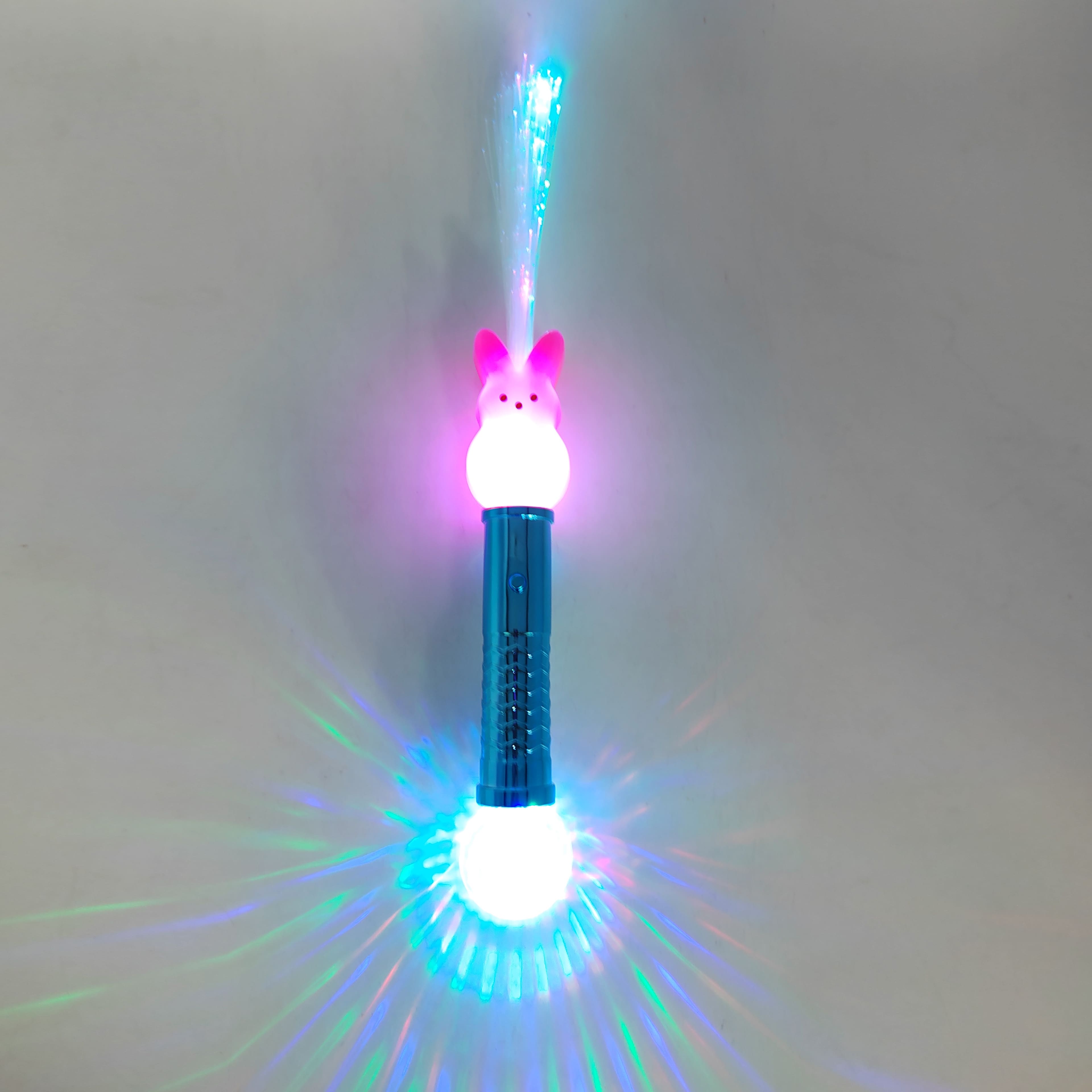 PEEPS&#xAE; Pink Bunny Light Up Fiber Optic Stick