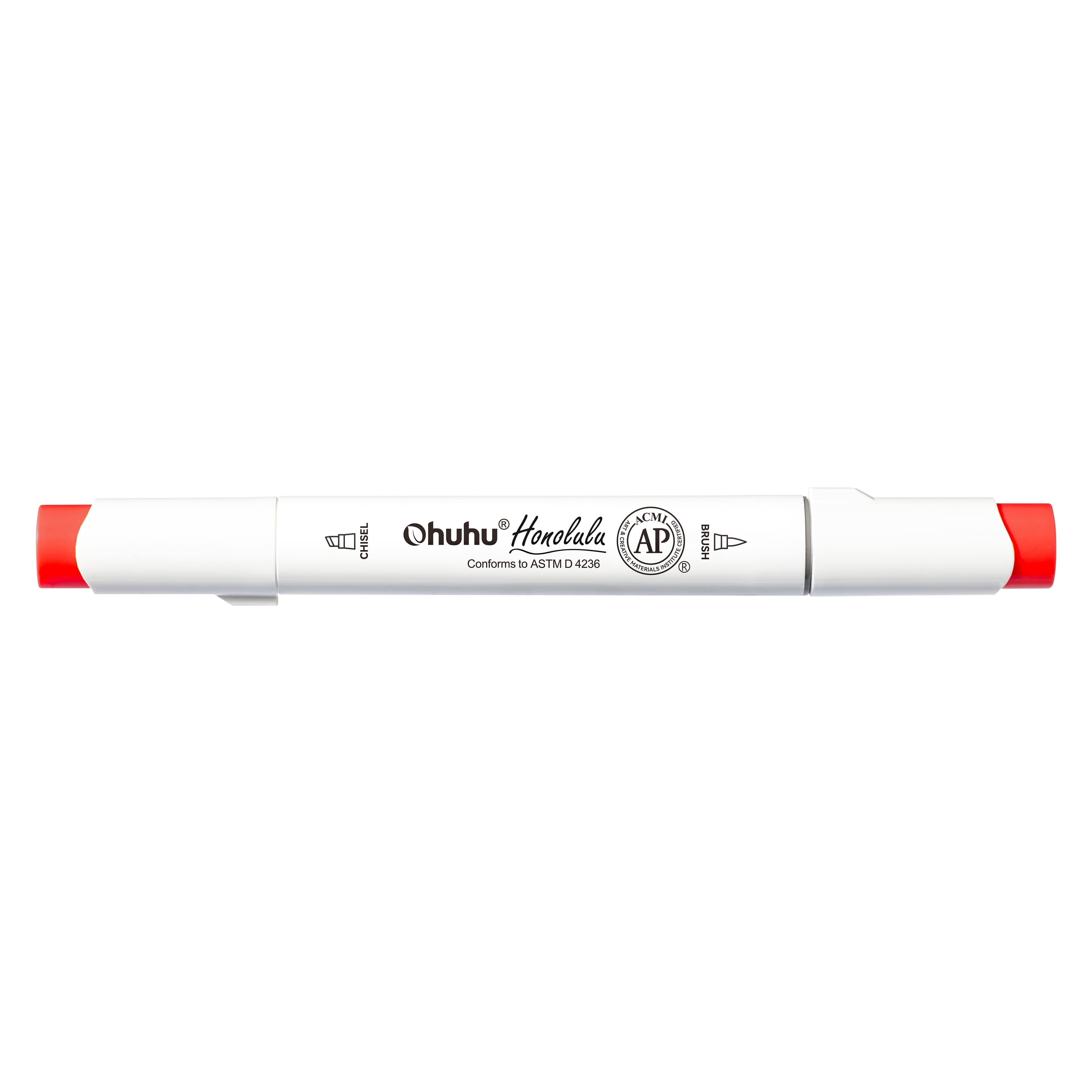 Ohuhu&#xAE; Honolulu Brush &#x26; Chisel Dual Tip Marker