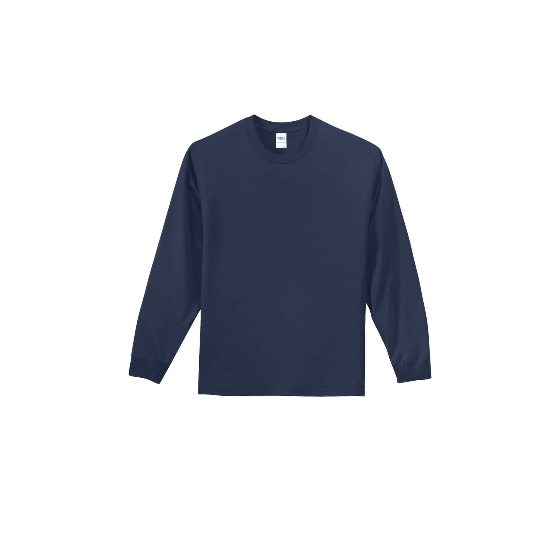 Port & Company® Neutrals Long Sleeve Essential T-Shirt | Michaels