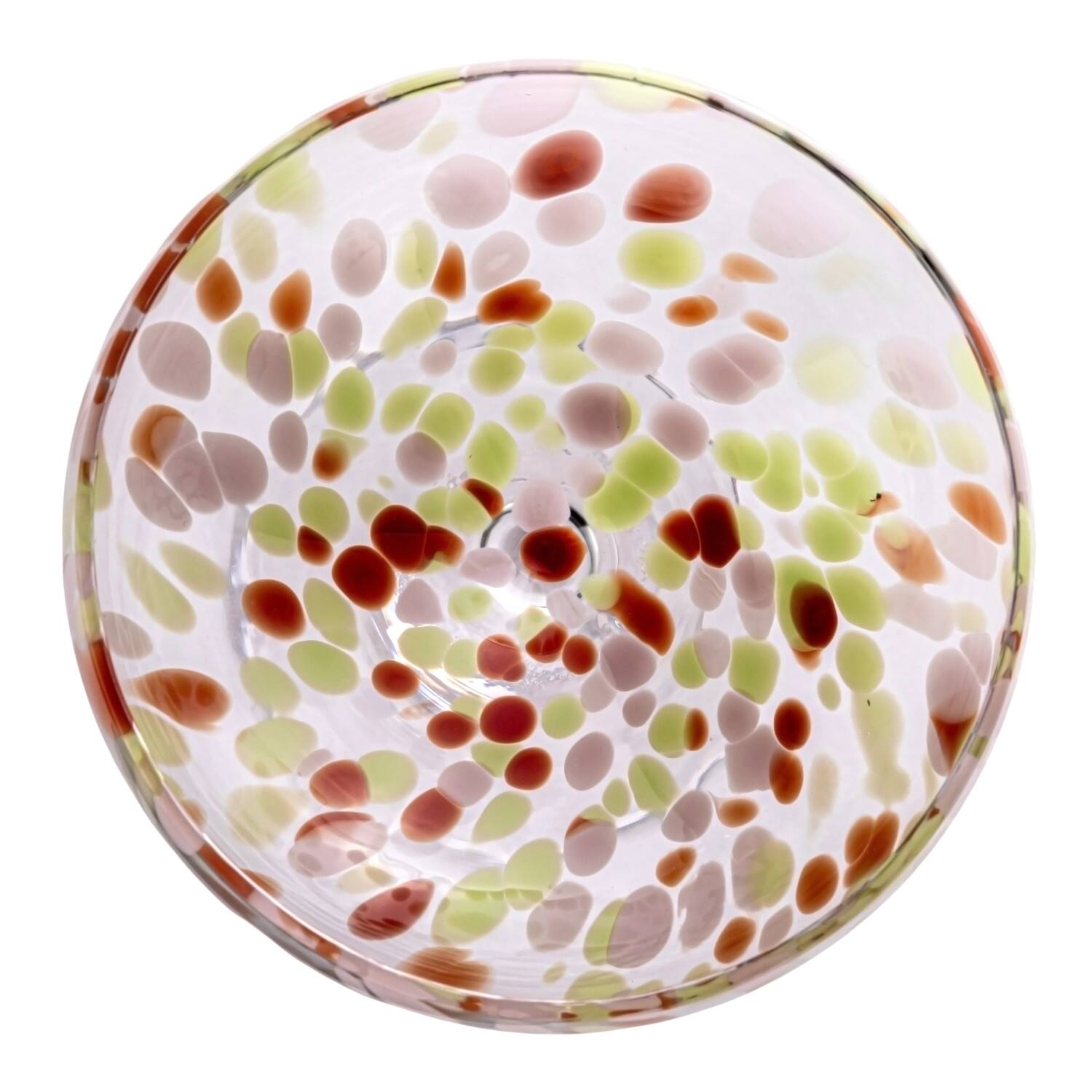 Hello Honey&#xAE; 7&#x22; Speckle Round Stemmed Champagne Coupe Glass Set