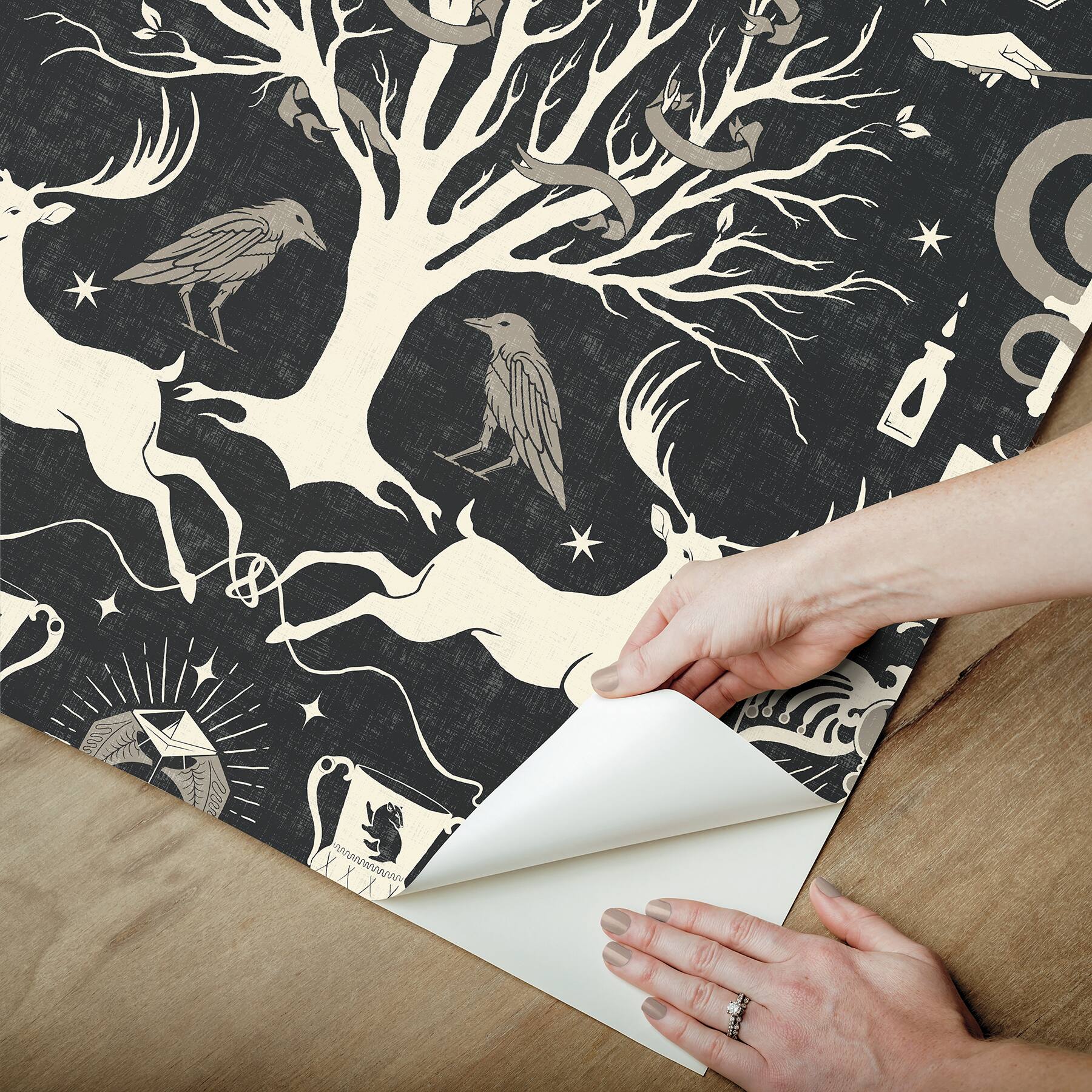 RoomMates Harry Potter Horcrux Damask Peel & Stick Wallpaper