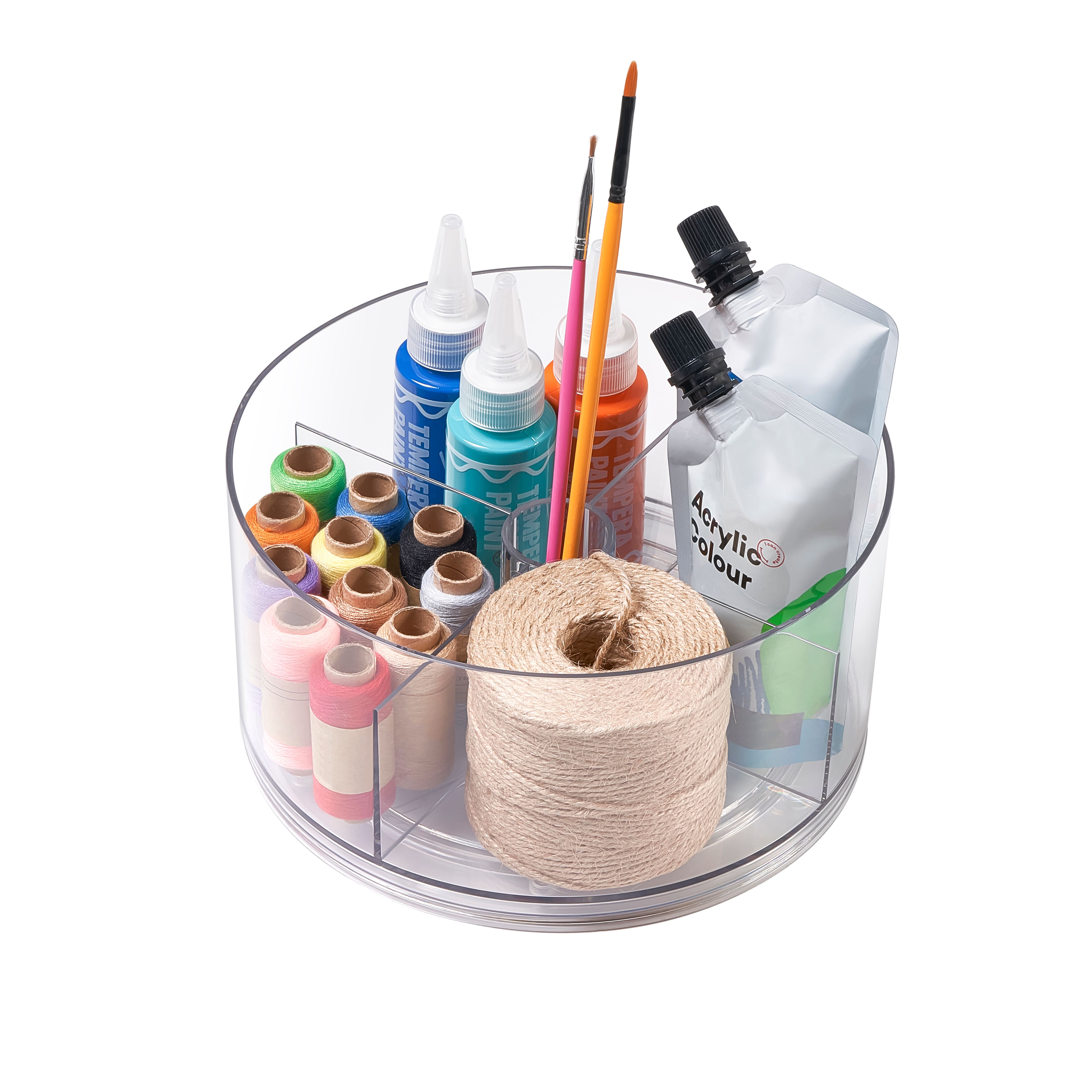Mini Clear Plastic Turntable by Simply Tidy&#xAE;