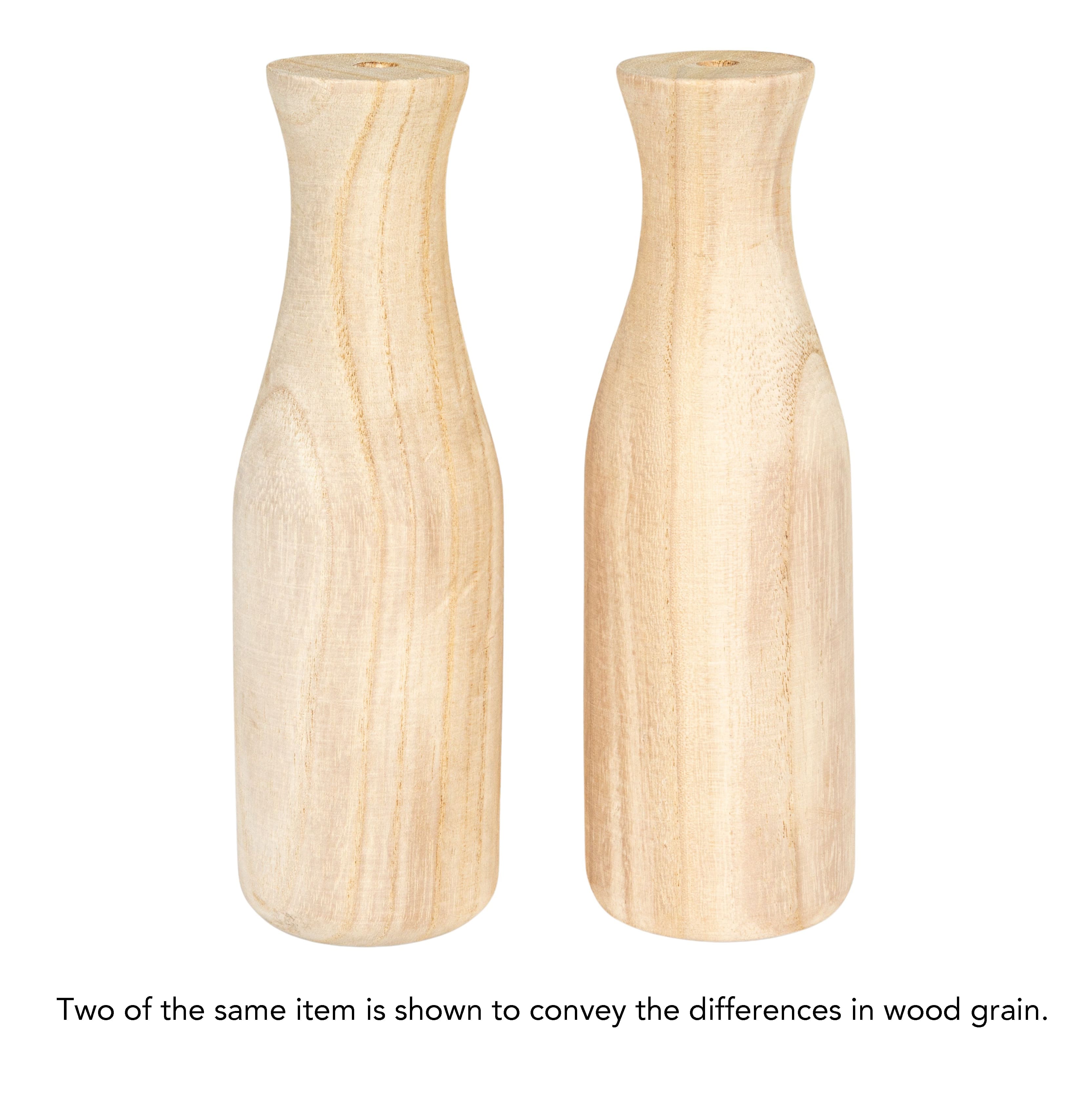 Hello Honey&#xAE; Paulownia Wood Vases Set