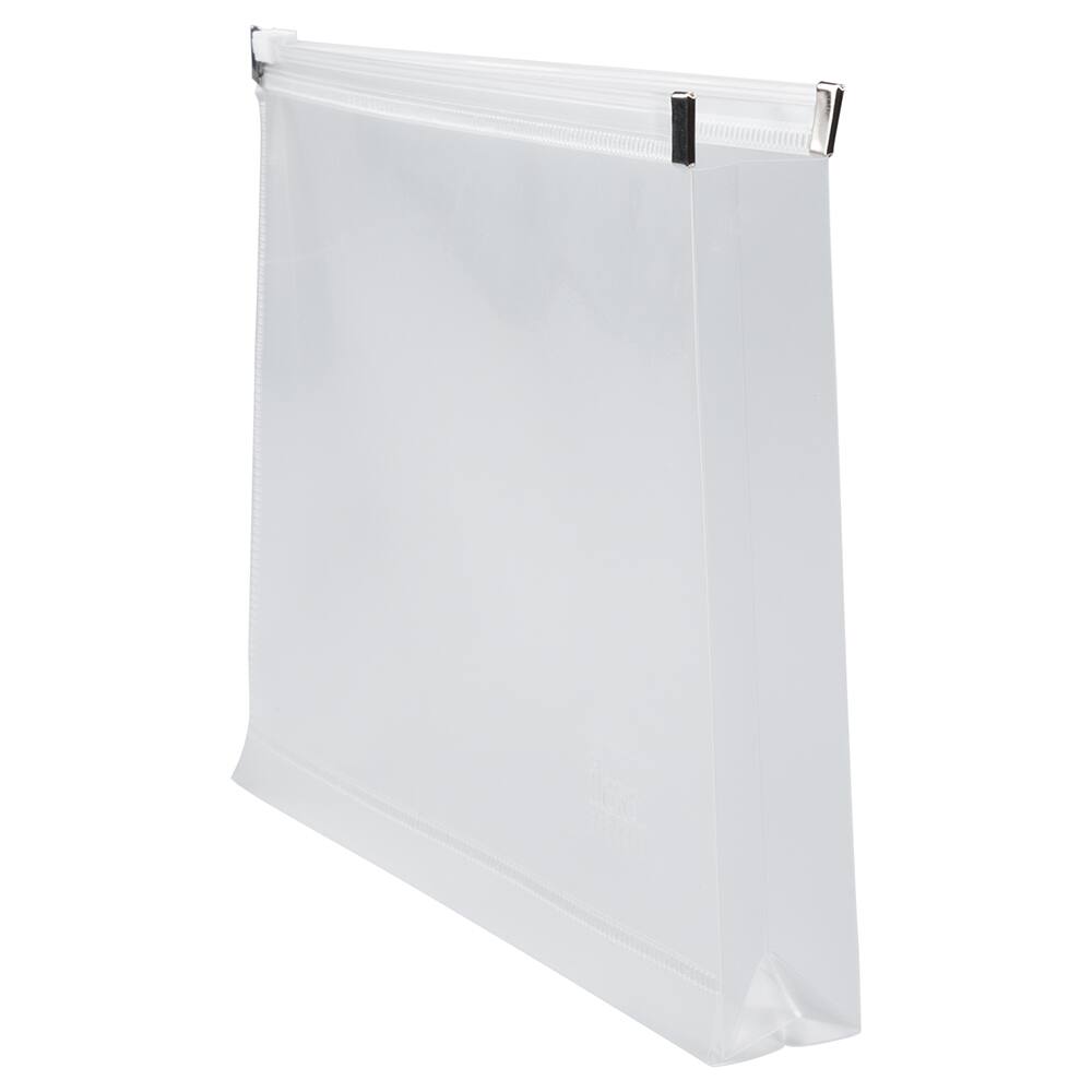 JAM Paper 4.5&#x22; x 6.5&#x22; Clear Plastic Zip Closure Envelopes, 12ct.
