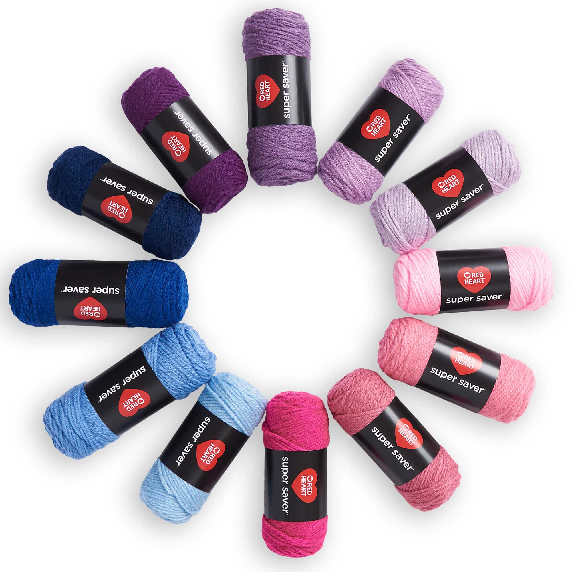 Red Heart® Super Saver® 12 Skein Super Craft Yarn Kit