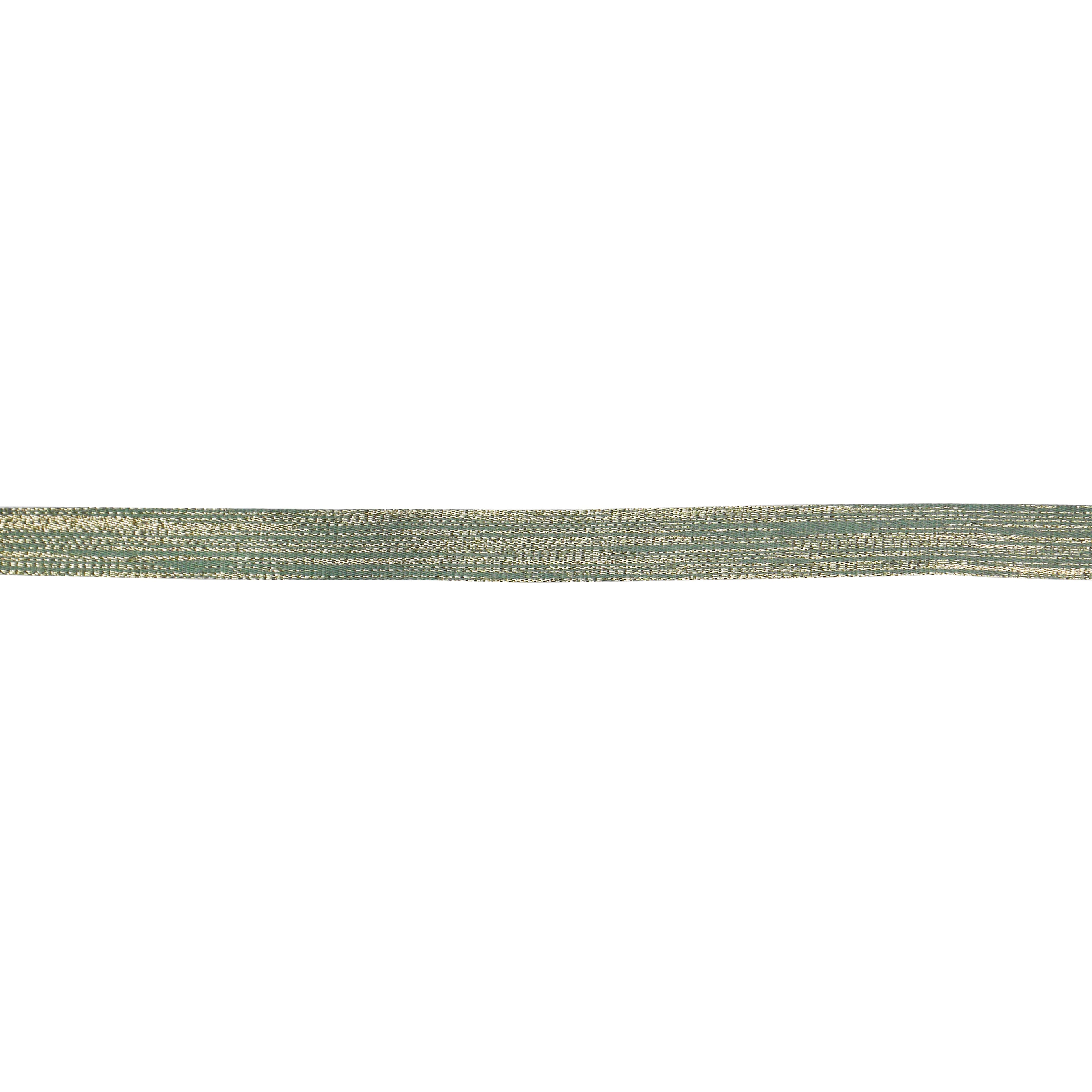 5/8&#x22; x 30ft. Sage &#x26; Gold Metallic Ribbon by Celebrate It&#xAE;