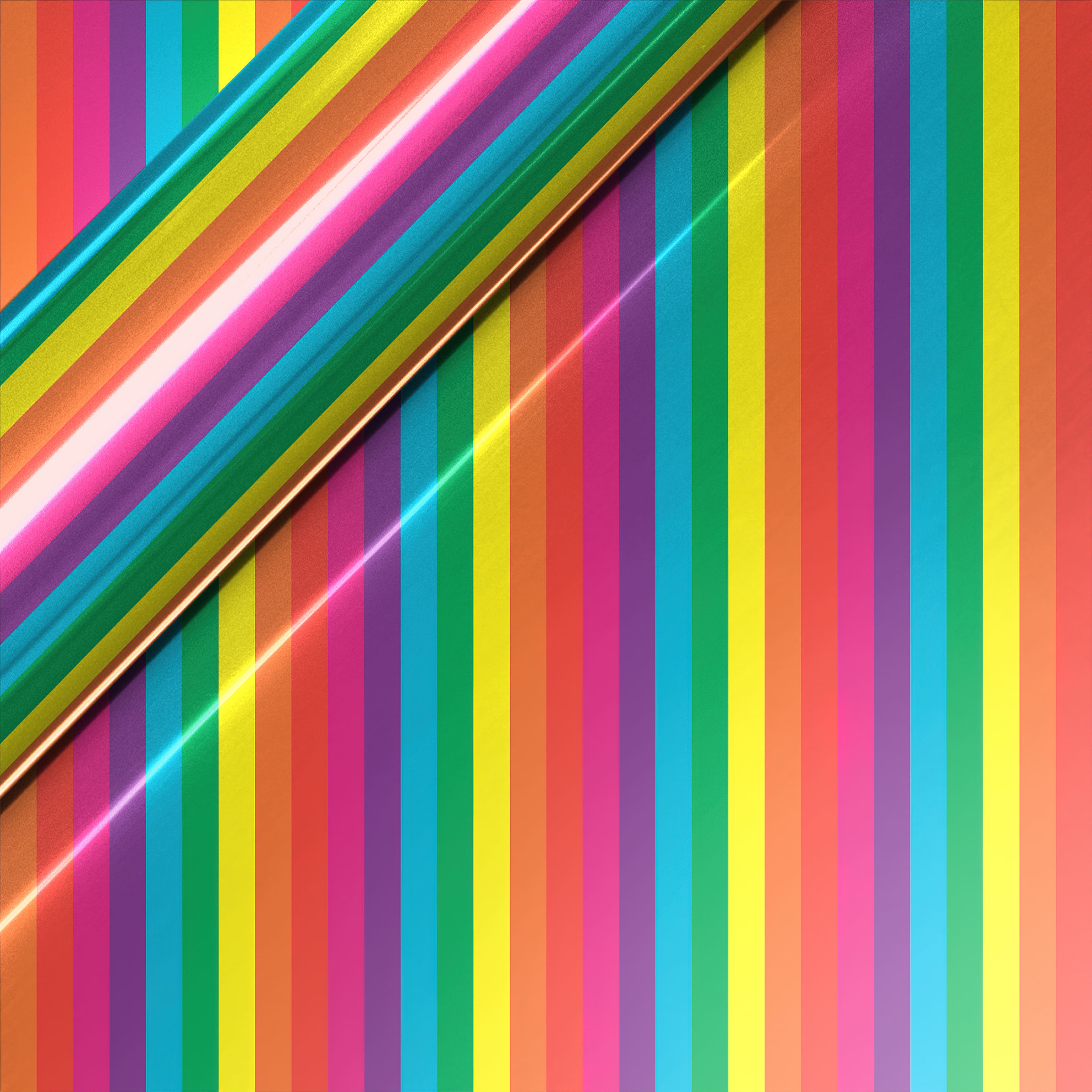 Rainbow Stripes Patterned Heat Transfer Vinyl (HTV)