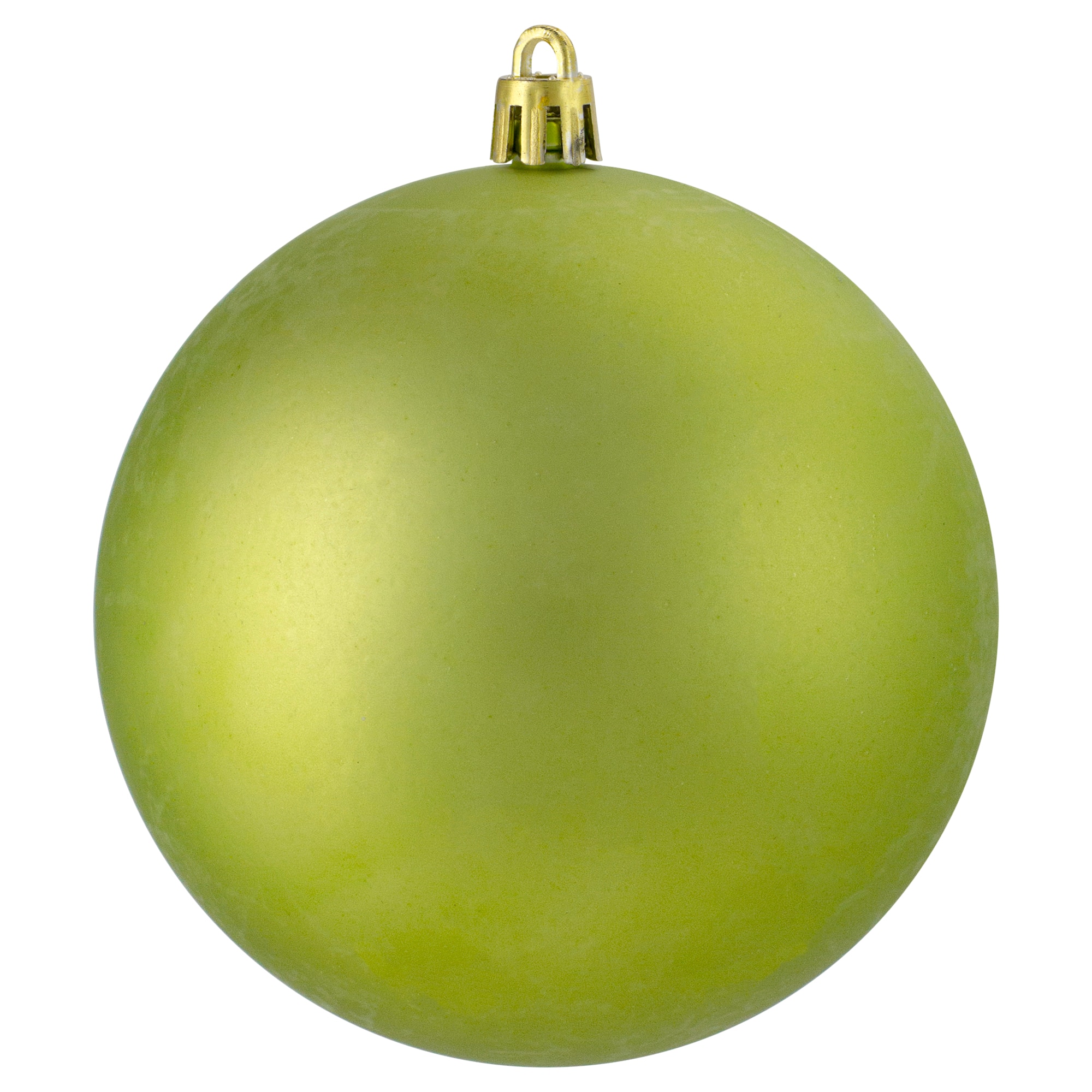 12ct. 4" Matte Kiwi Green Shatterproof Christmas Ball Ornaments