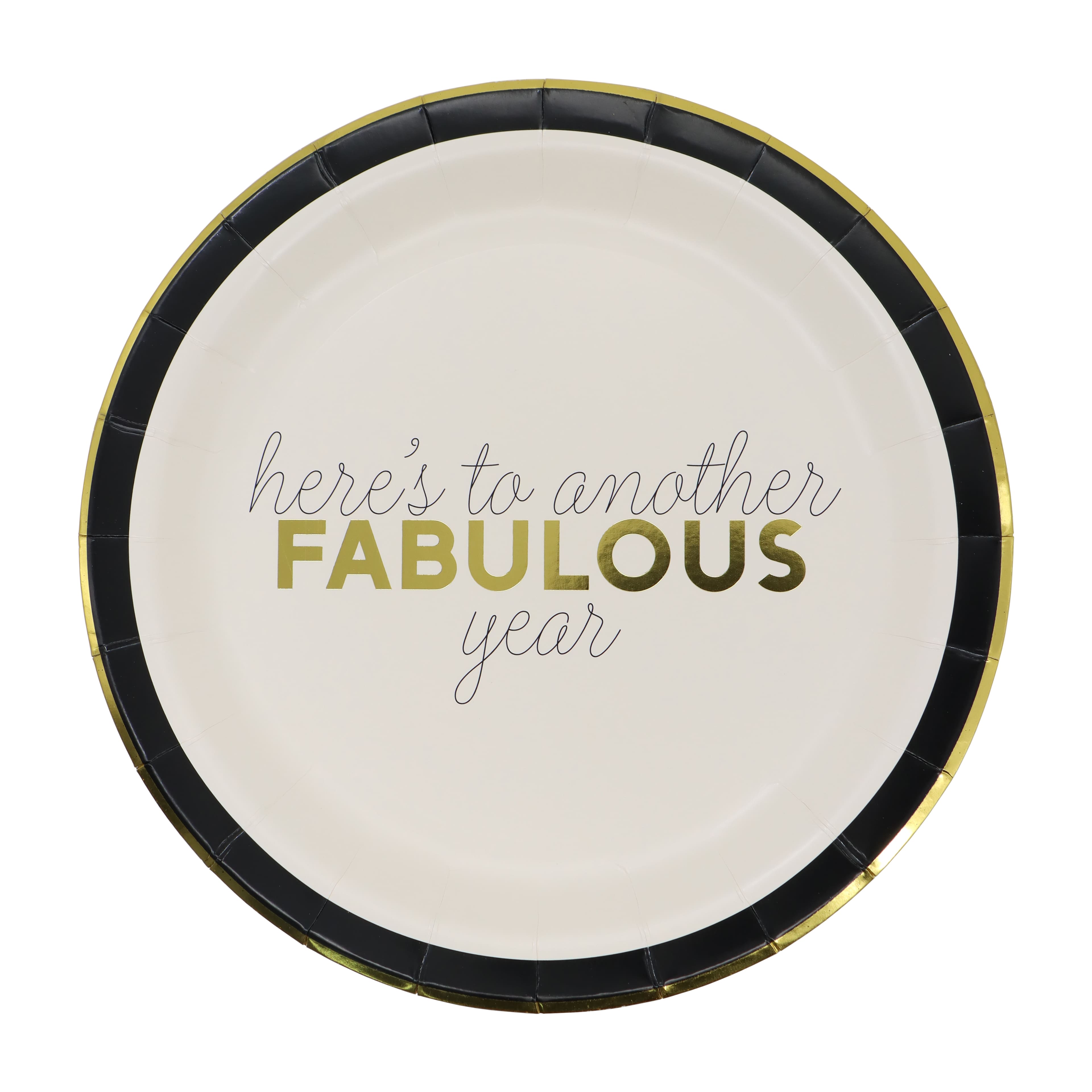 9&#x22; Fabulous Year Dinner Plates, 8ct. by Celebrate It&#x2122;