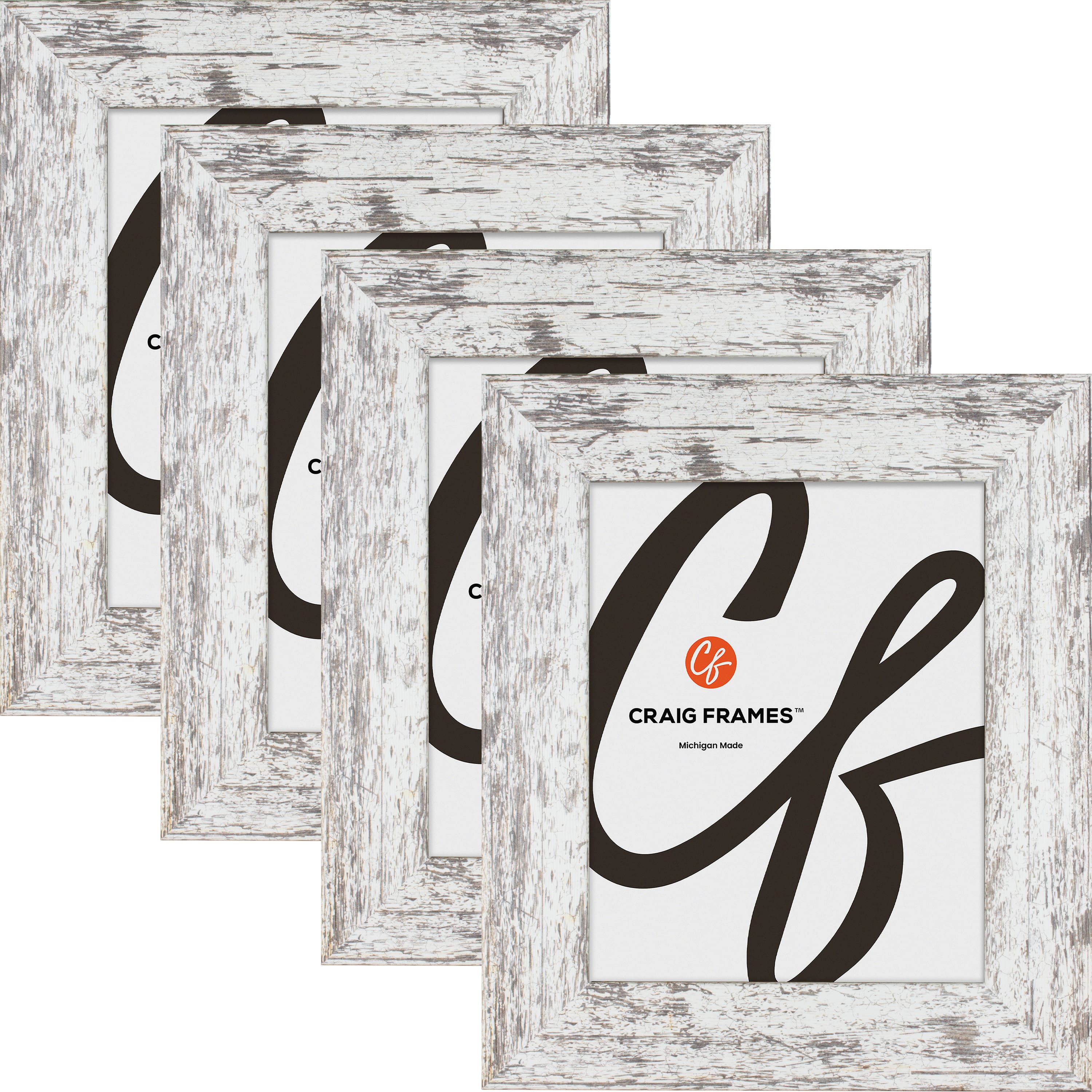 4 Pack Craig Frames American Barn Alabaster White Picture Frame