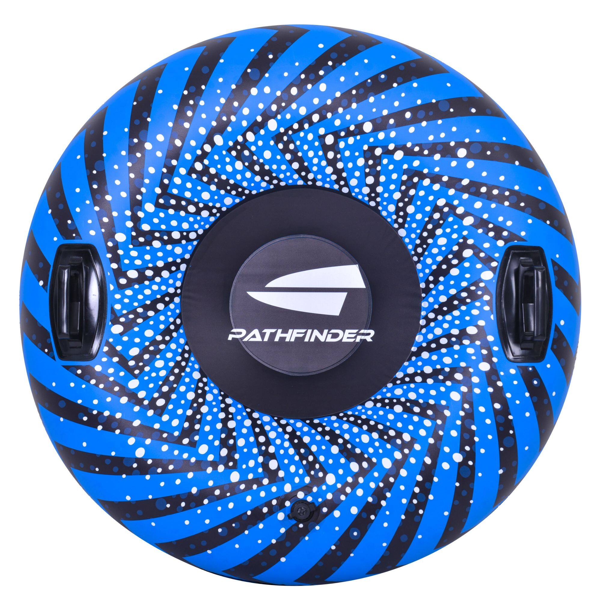 3ft. Inflatable Blue &#x26; Black Ride-On Pool Float &#x26; Snow Tube
