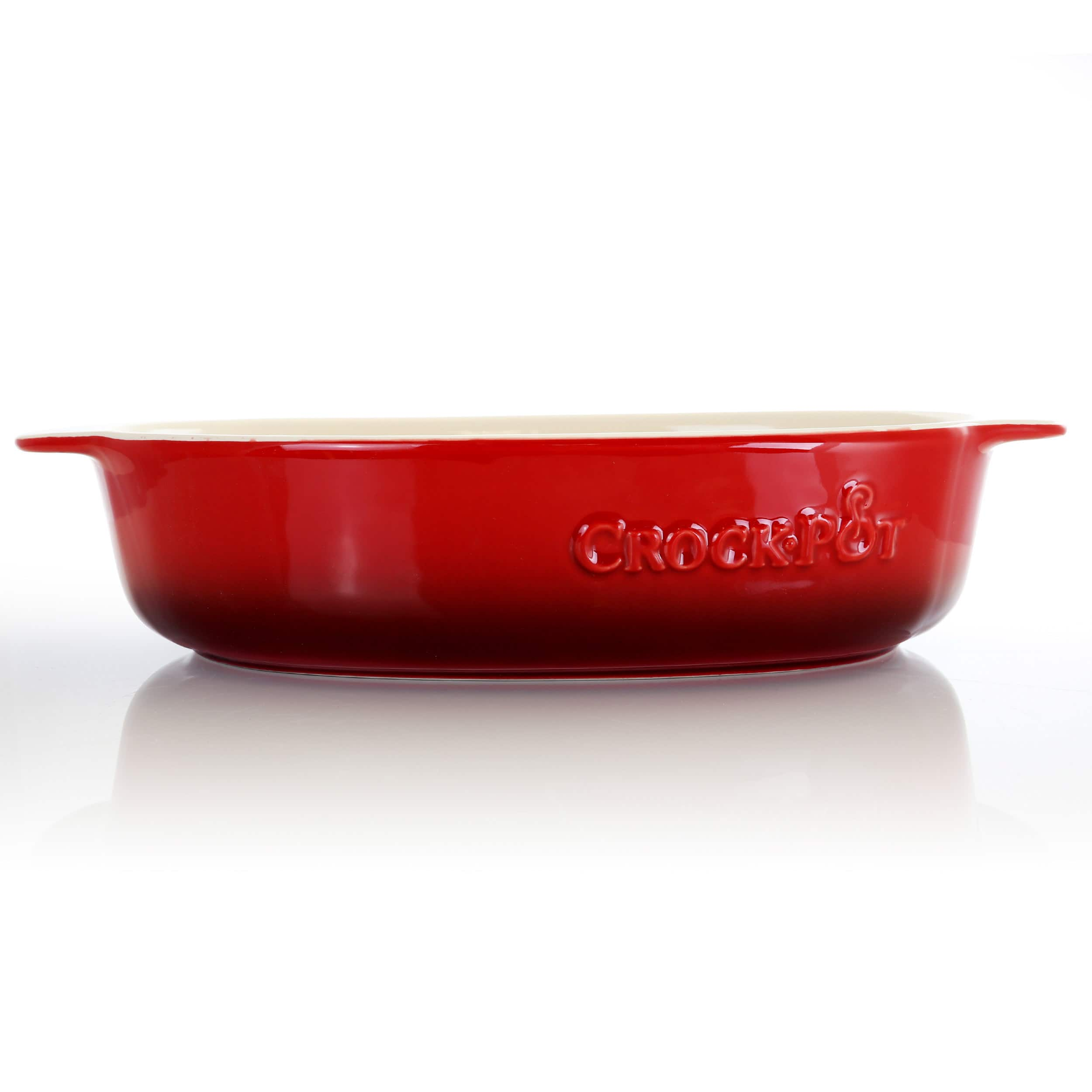 Crock-Pot 2.5qt. Red Stoneware Bake Pan