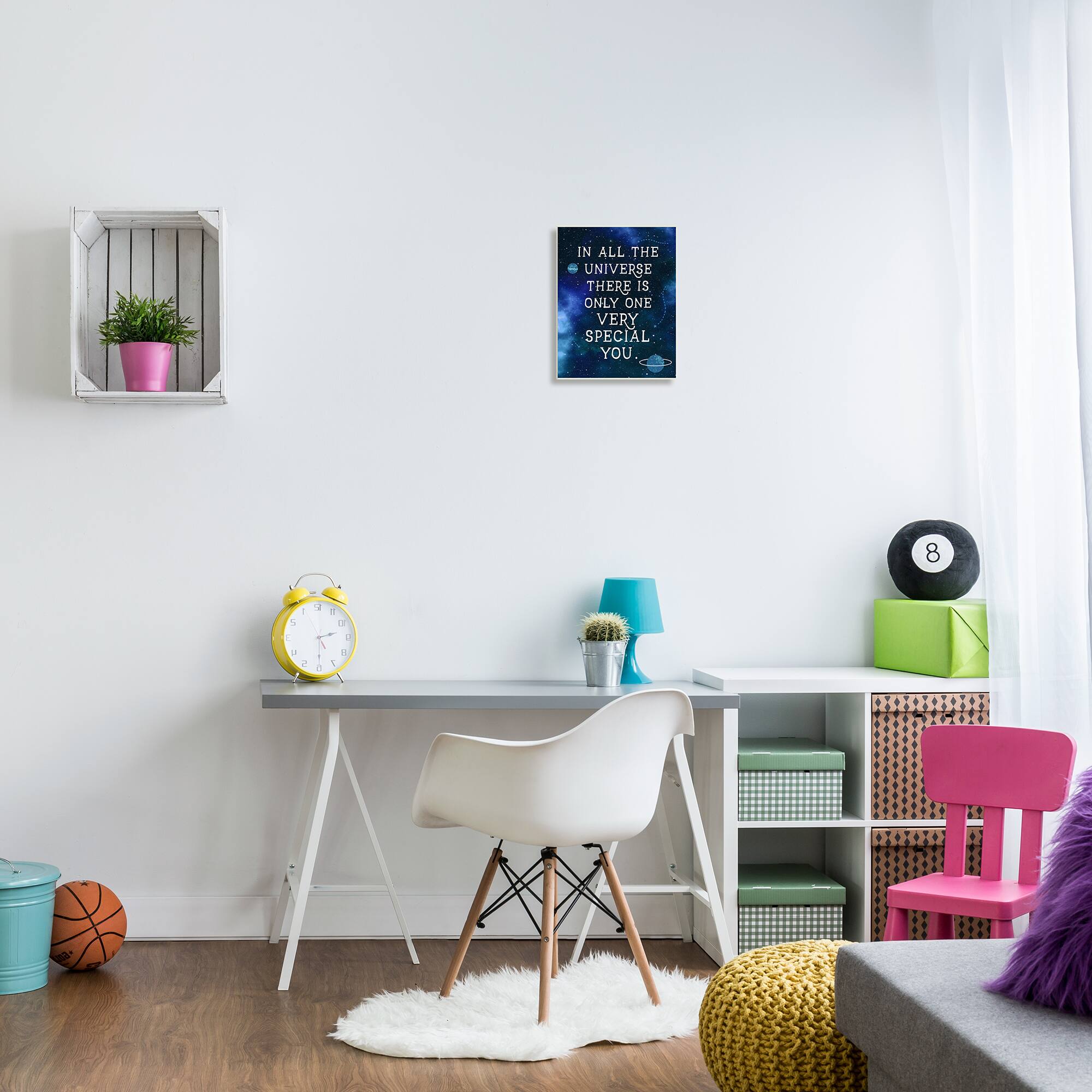 Stupell Industries Only One Very Special You Phrase Blue Universe Wall Plaque