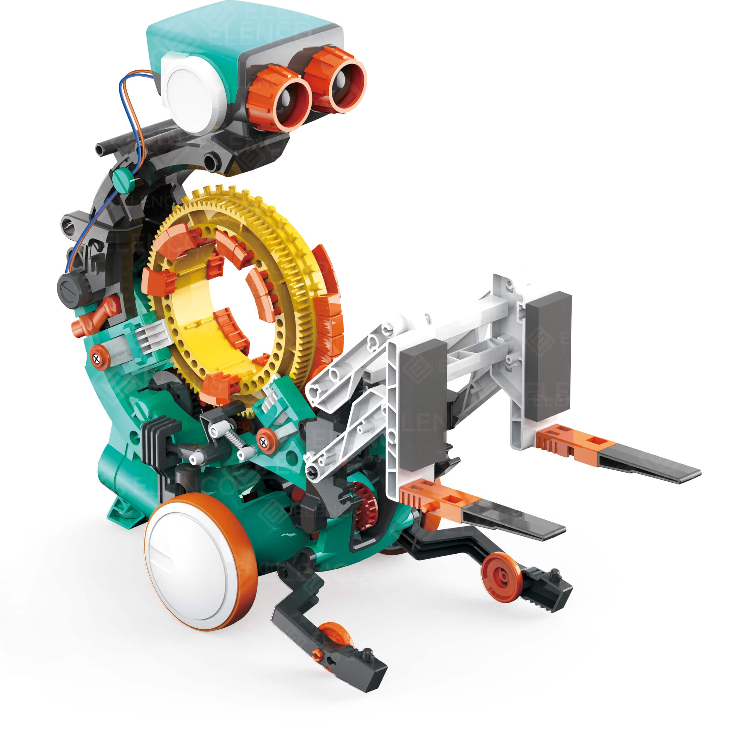 Elenco&#xAE; Teach Tech&#x2122; Mech-5 Programable Mechanical Robot Coding Kit