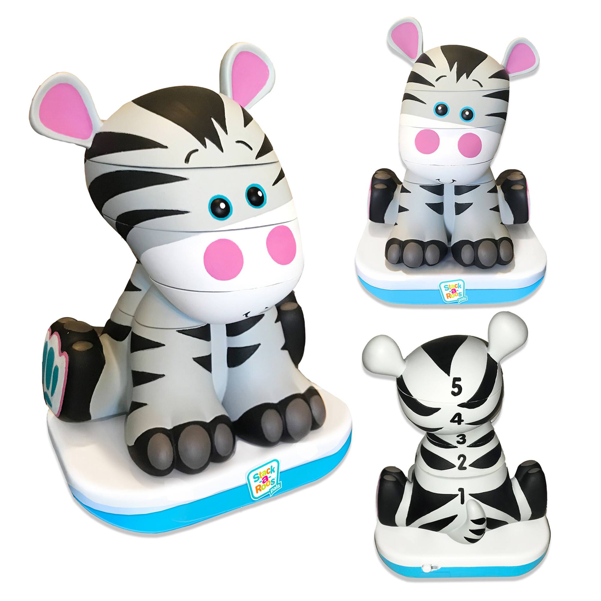 Stack-a-Roos Pals&#x2122; Baby Zebra Stacking Animal Tower