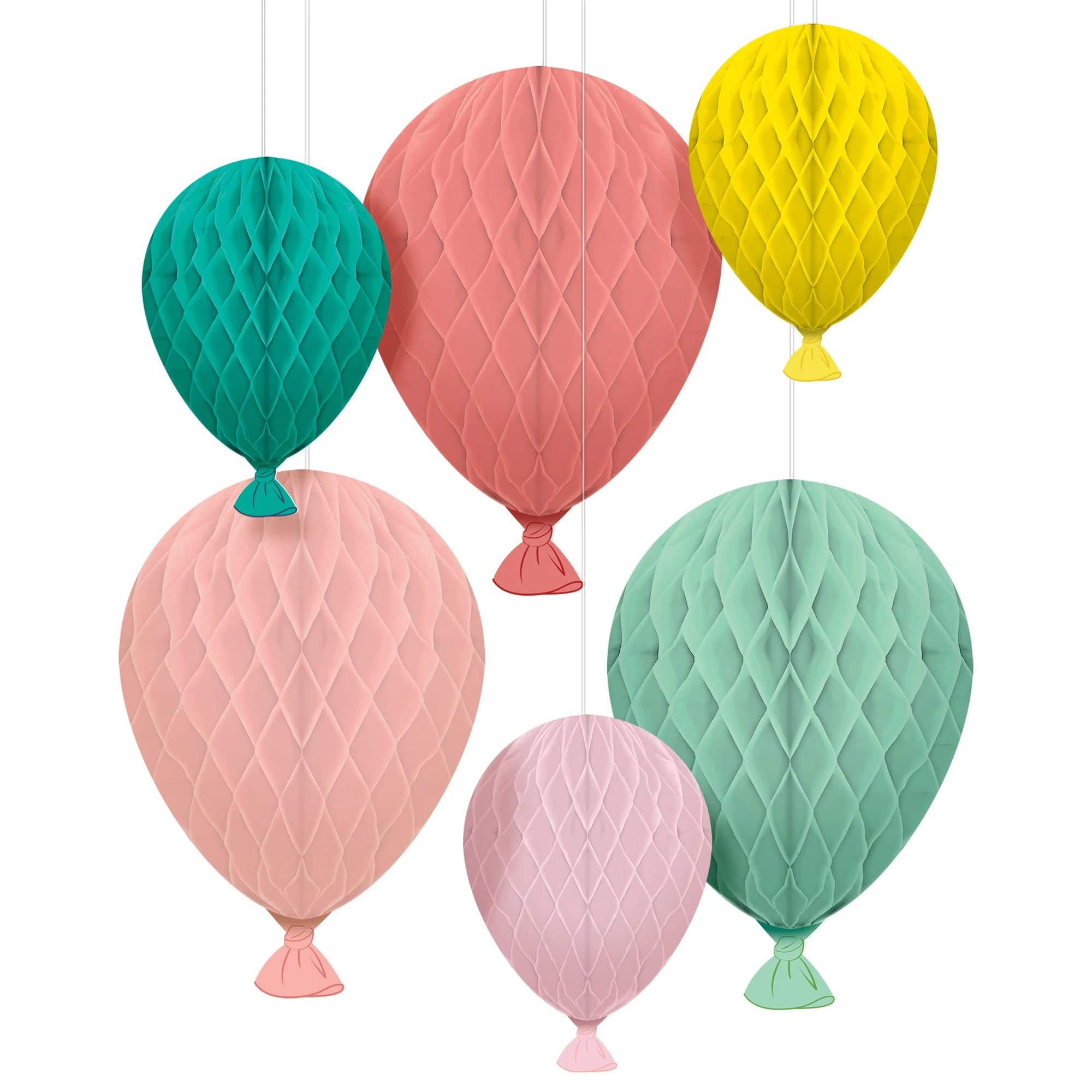 Balloon-Shaped Honeycomb Decoration Set