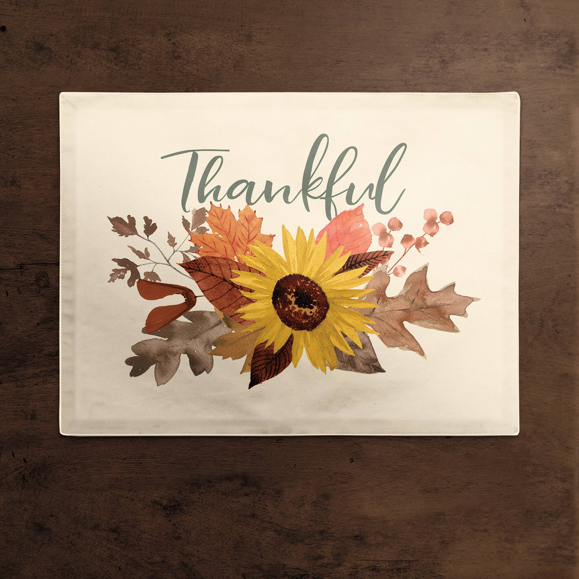 Thankful Sunflower Placemat