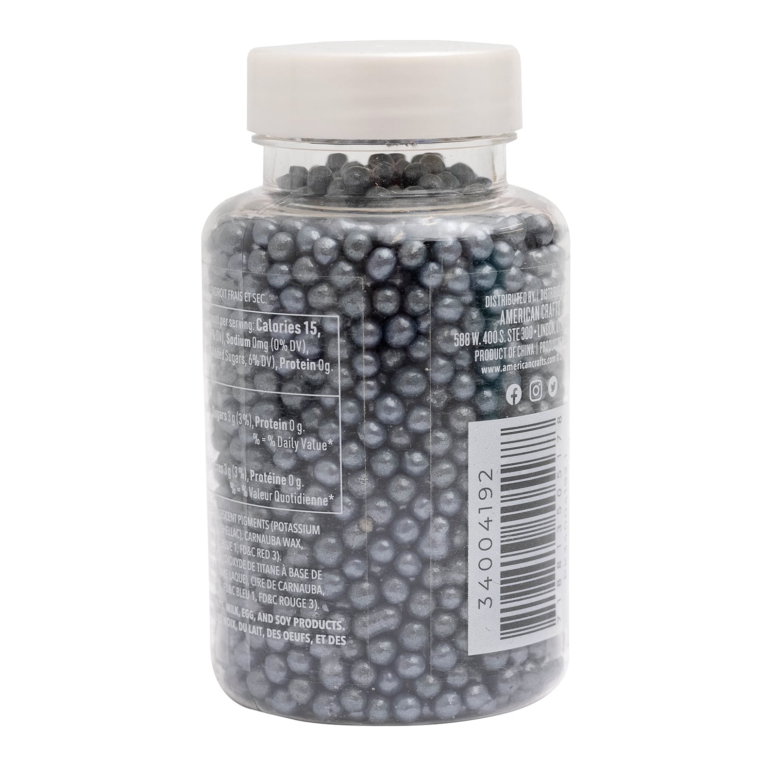 Sweet Tooth Fairy&#xAE; Black Candy Pearls, 2.9oz.