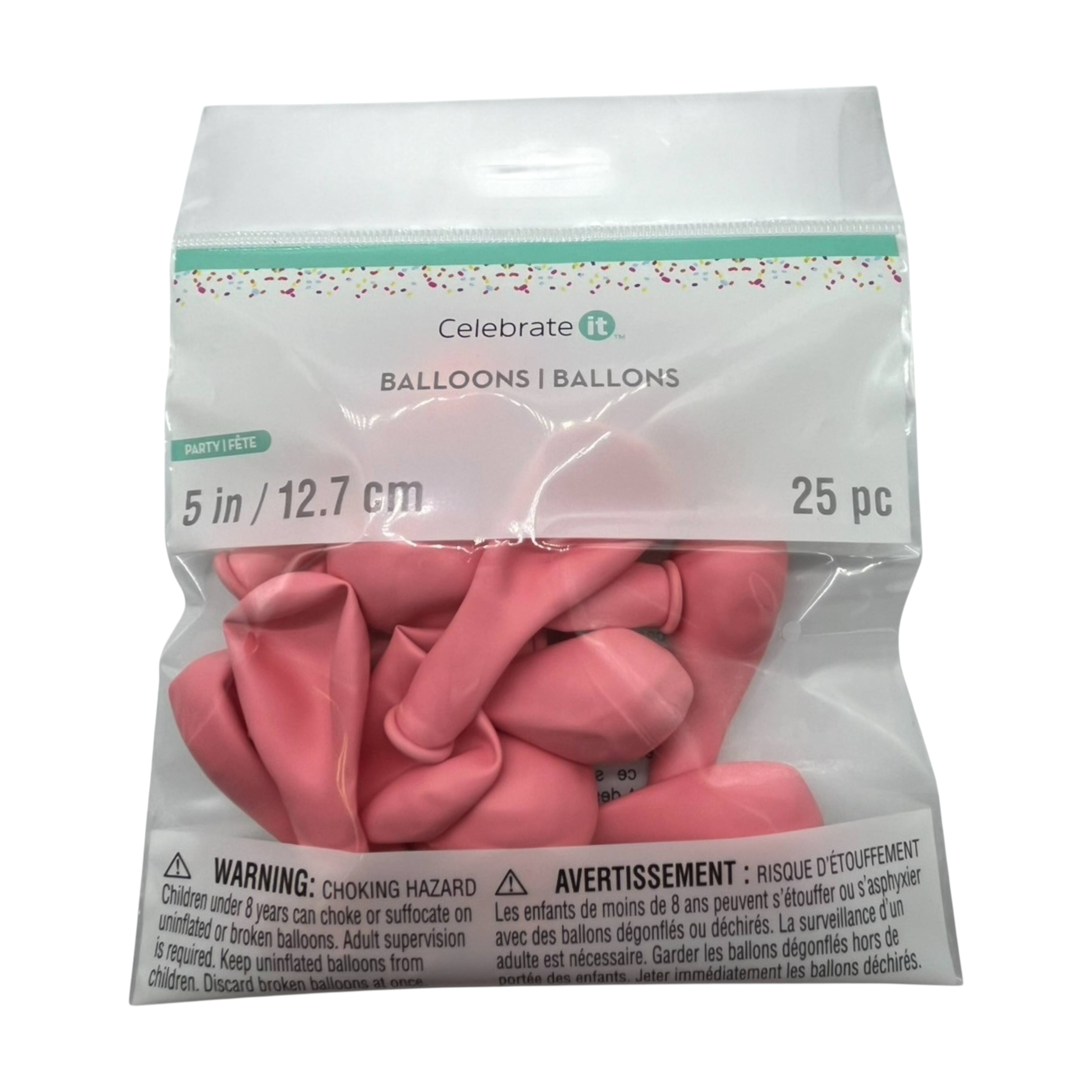 24 Packs: 25 ct. (600 total) 5&#x22; Solid Latex Balloons by Celebrate It&#x2122;