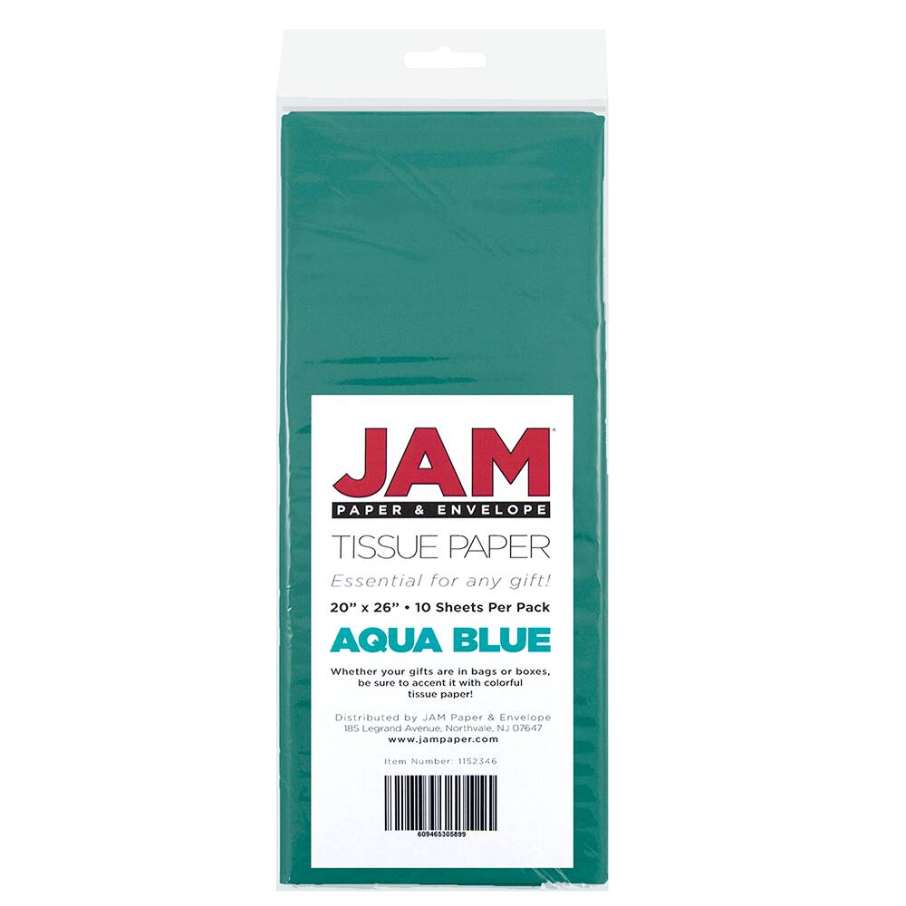 JAM Paper 20" x 26" Tissue Paper, 2 Packs of 10 Sheets