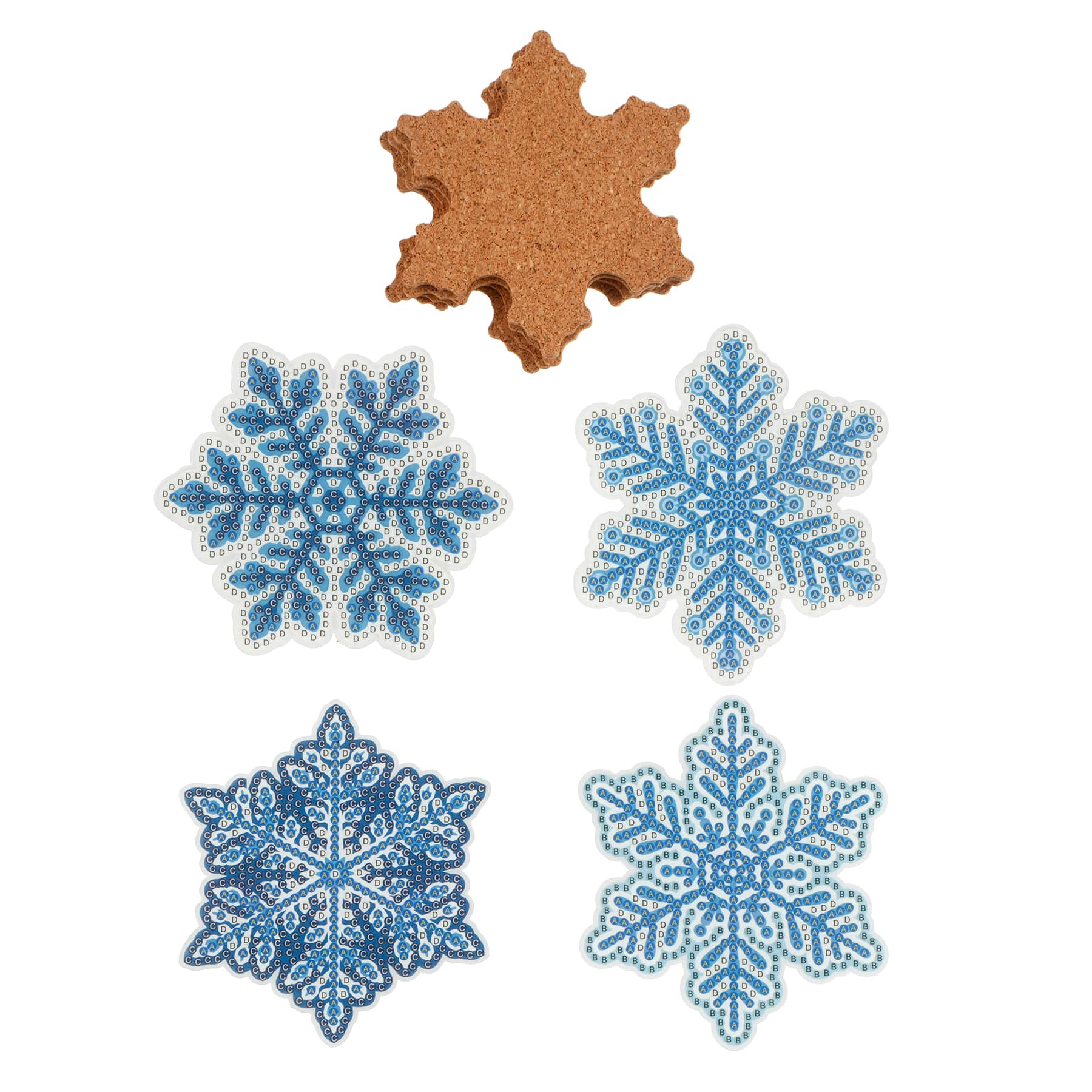 Snowflake Diamond Art Coaster Kit by Make Market&#xAE;