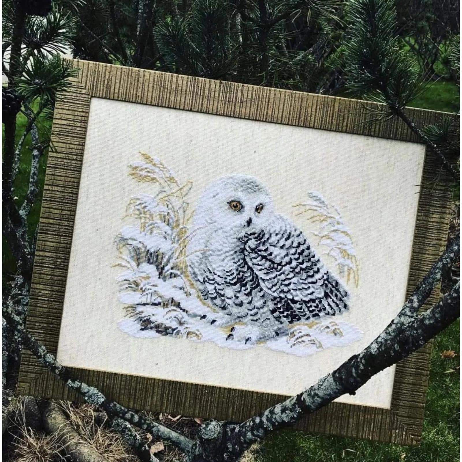 RIOLIS White Owl Counted Cross-Stitch Kit