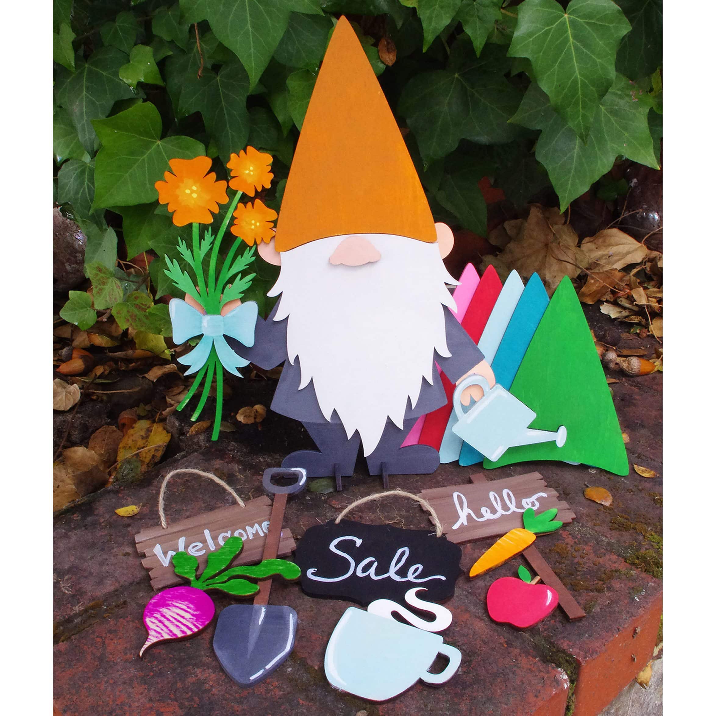 Leisure Arts&#xAE; Wooden Gnome Boy Basics Kit
