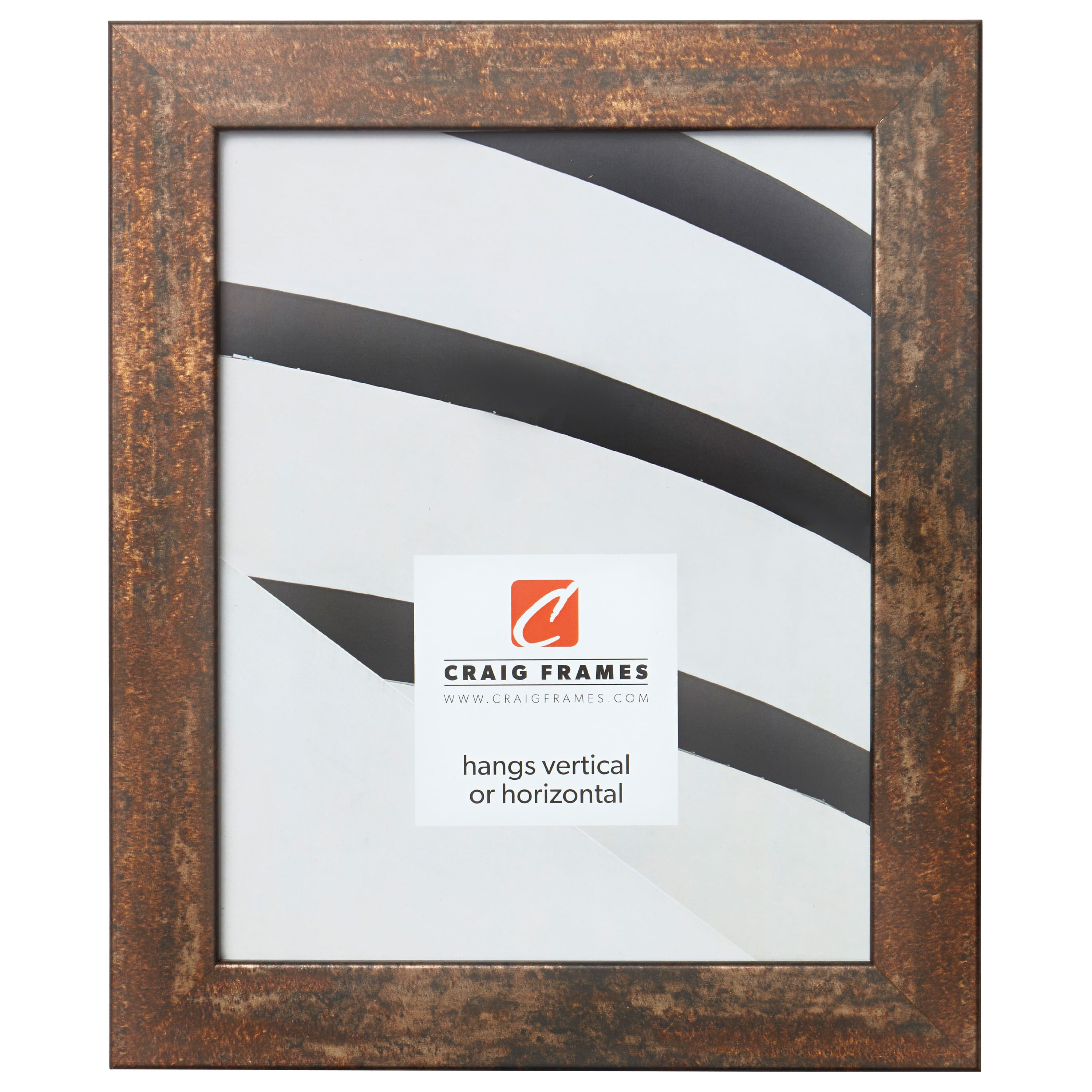Craig Frames Bauhaus 125 Rusted Bar Picture Frame
