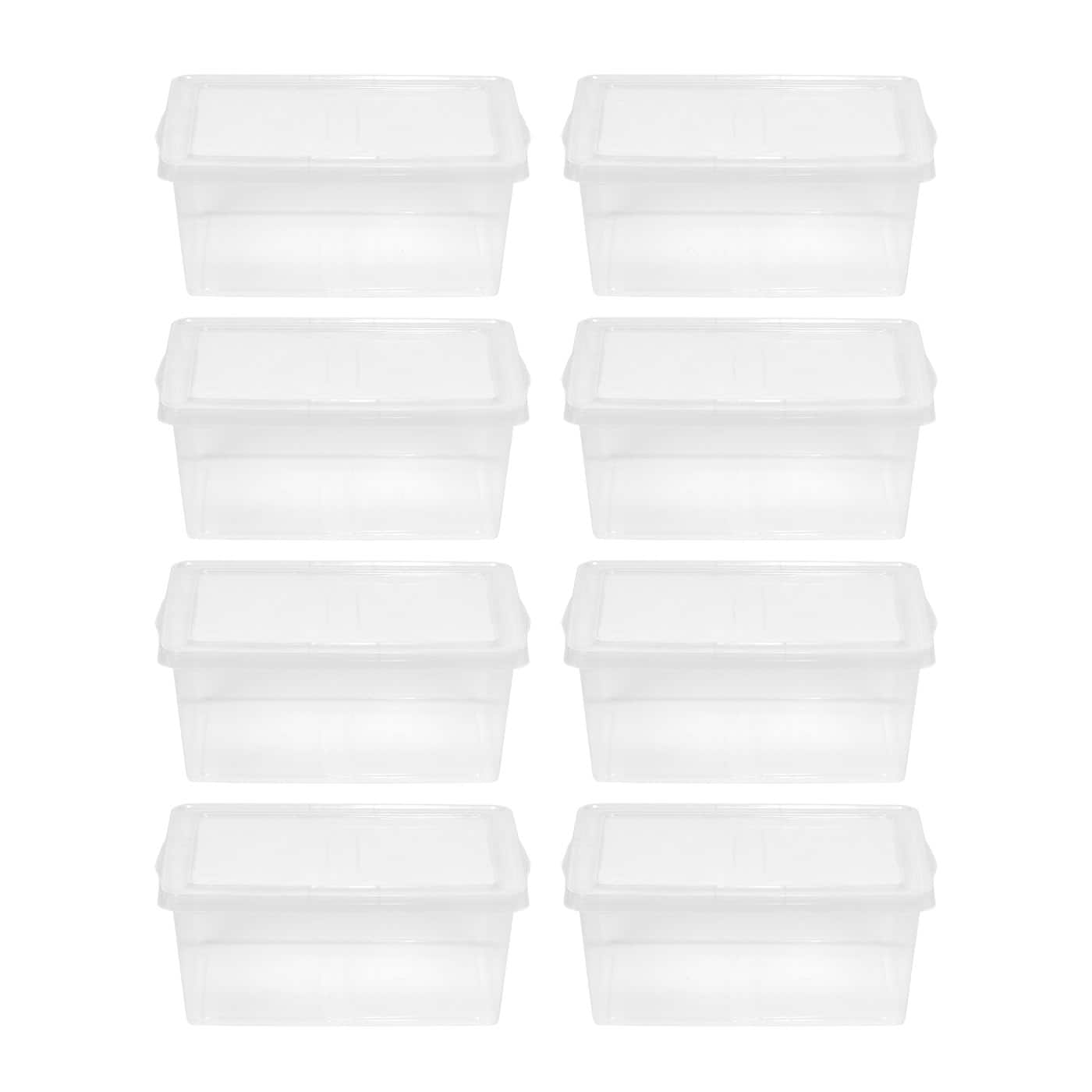 storage box organizer 17 Quart Snap Top Clear Plastic Storage Box