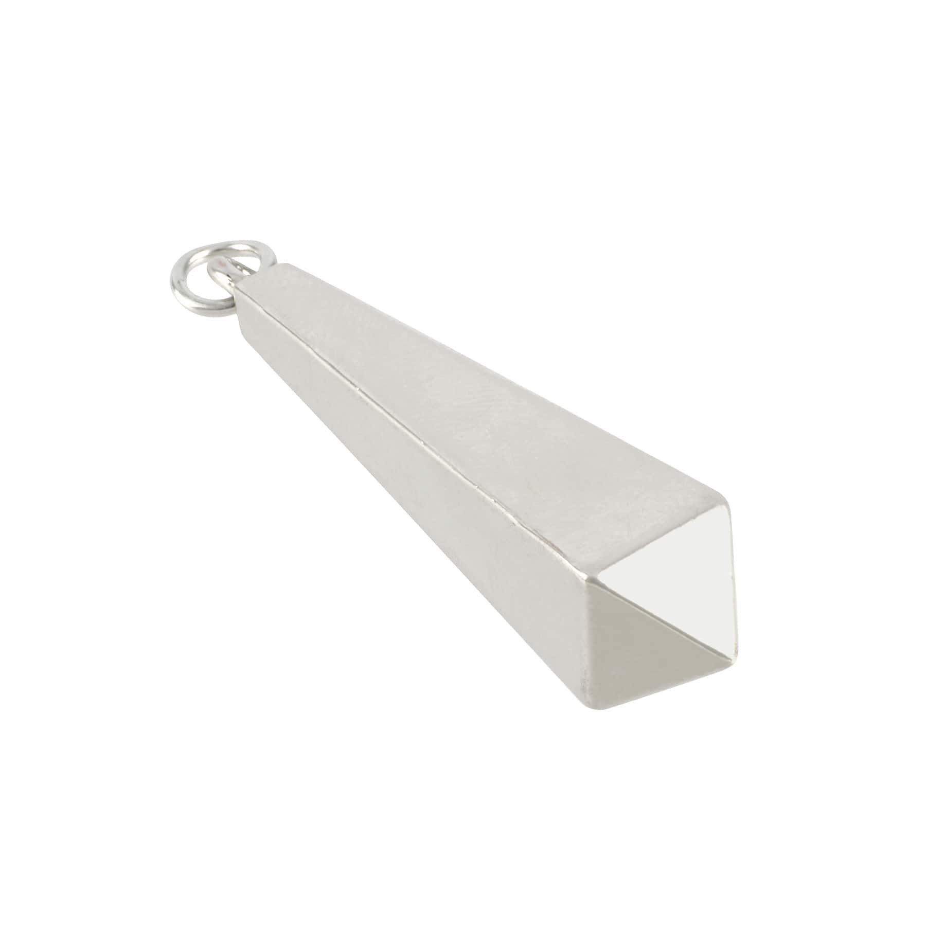 Silver Metal Icicle Prism Pendant by Bead Landing™