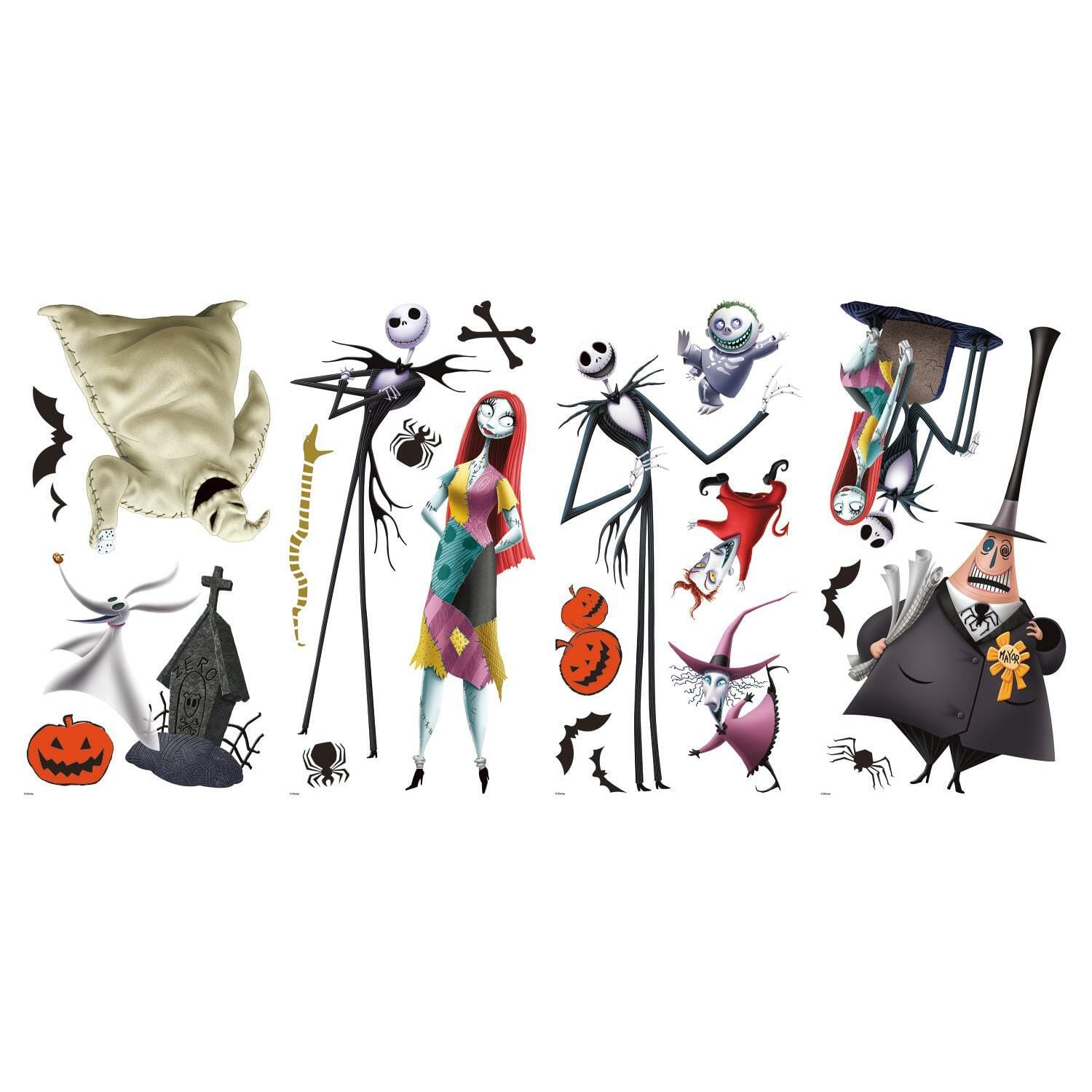 RoomMates The Nightmare Before Christmas Peel &#x26; Stick Wall Decals