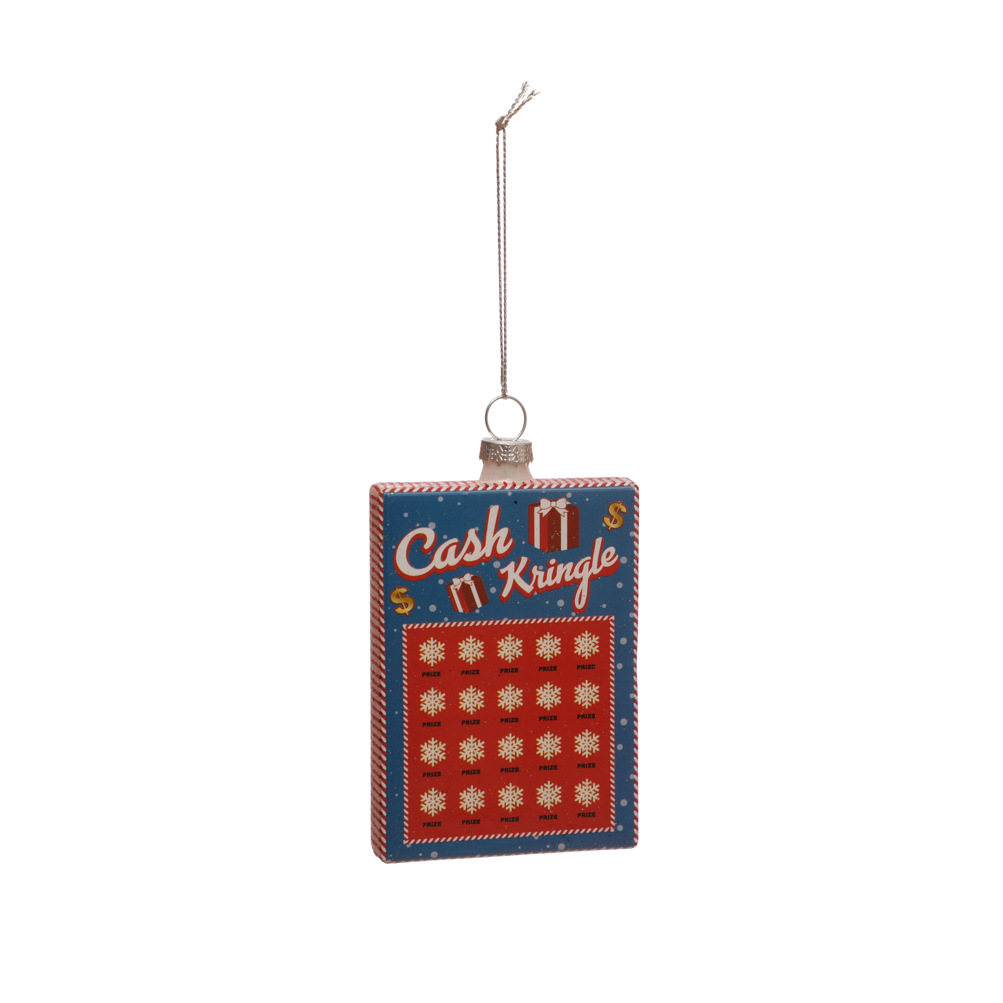 4.25&#x22; Lottery Card Glass Ornament by Ashland&#xAE;