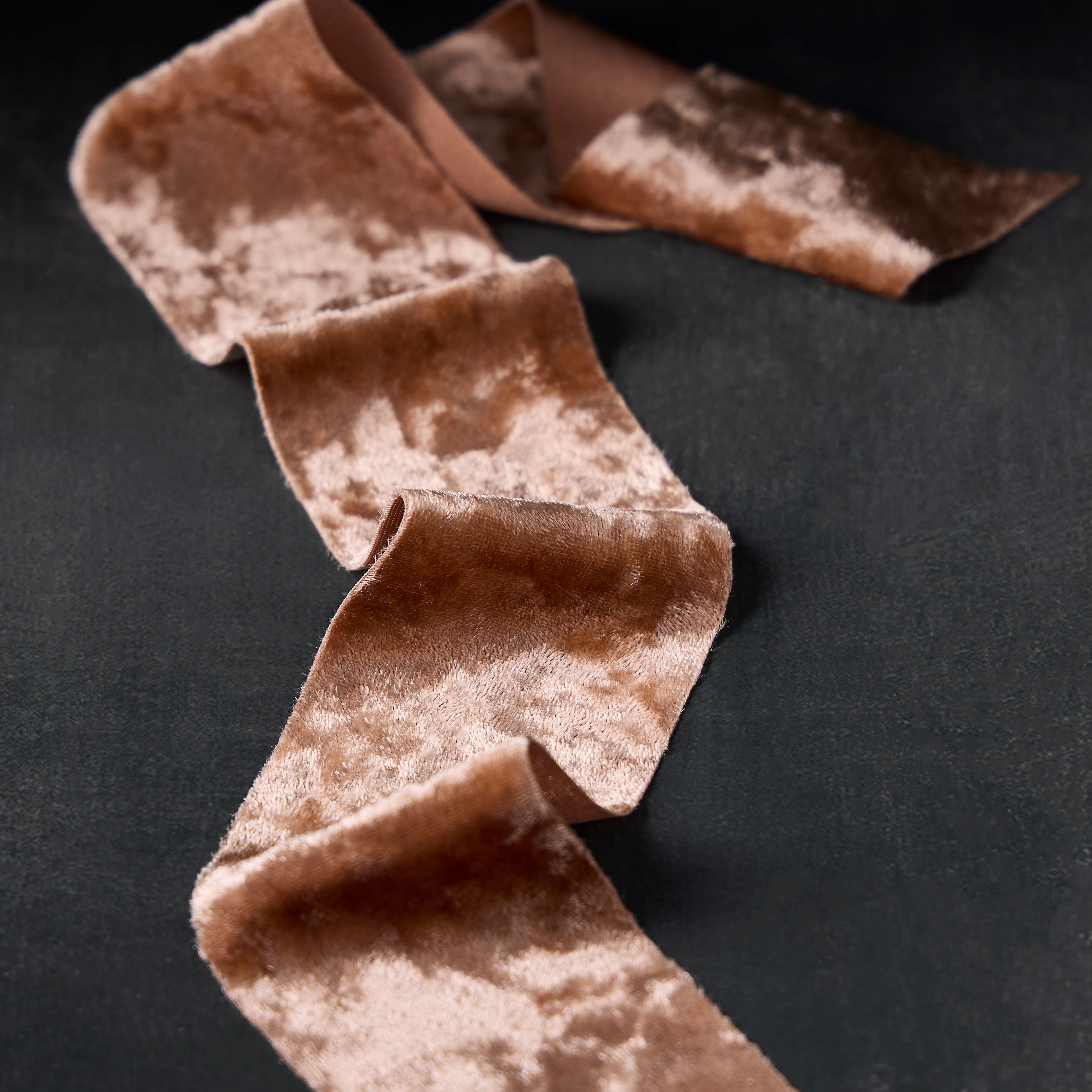 2" x 3yd. Natural Velvet Ribbon by Celebrate It® Classic