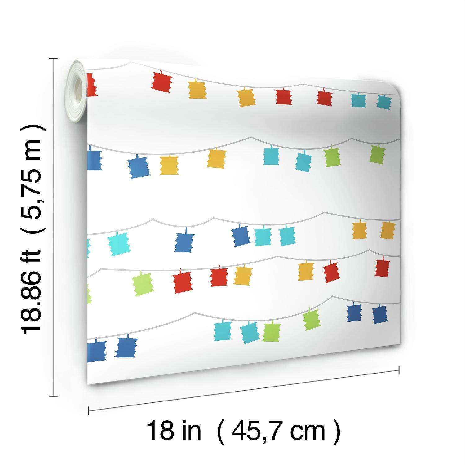 RoomMates Lanterns Peel & Stick Wallpaper