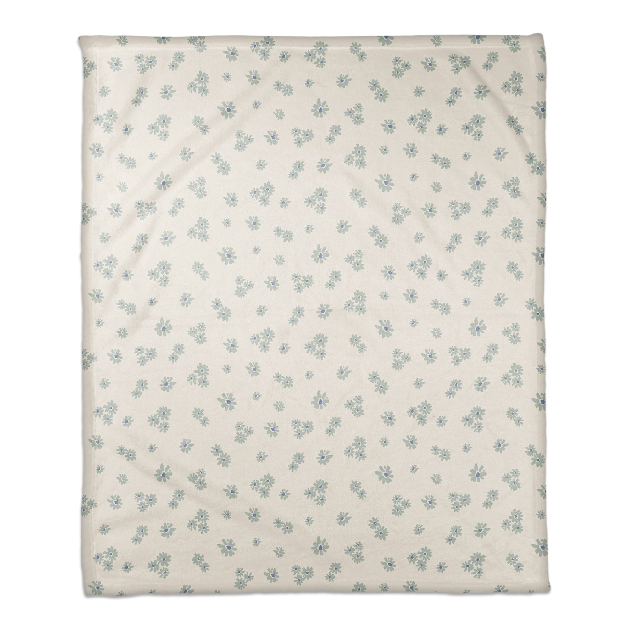 Daisy Pattern Coral Fleece Blanket
