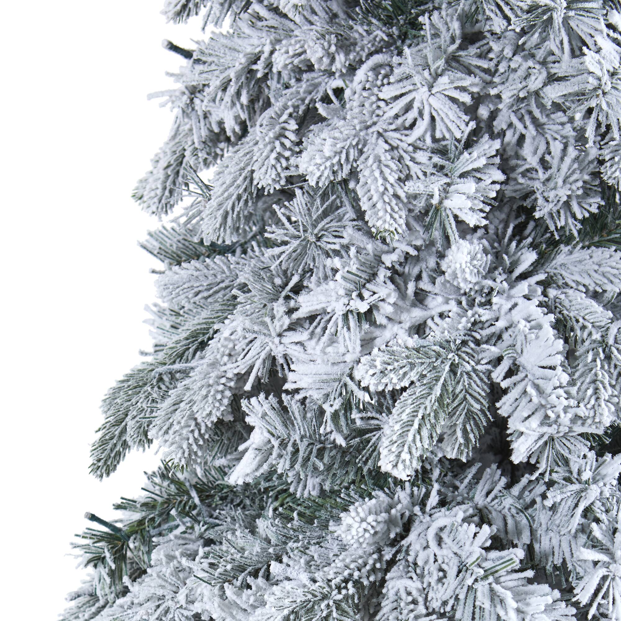 8ft. Pre-Lit Vermont Mixed Pine Artificial Christmas Tree, Clear LED Lights
