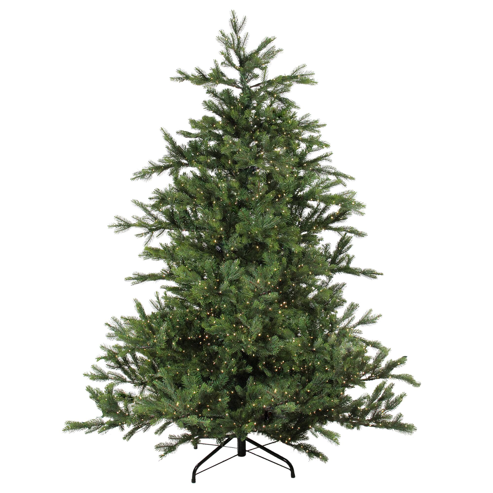 6.5ft. Pre-Lit Real Touch&#x2122;&#xFE0F; Oregon Noble Fir Artificial Christmas Tree, Warm White LED Lights
