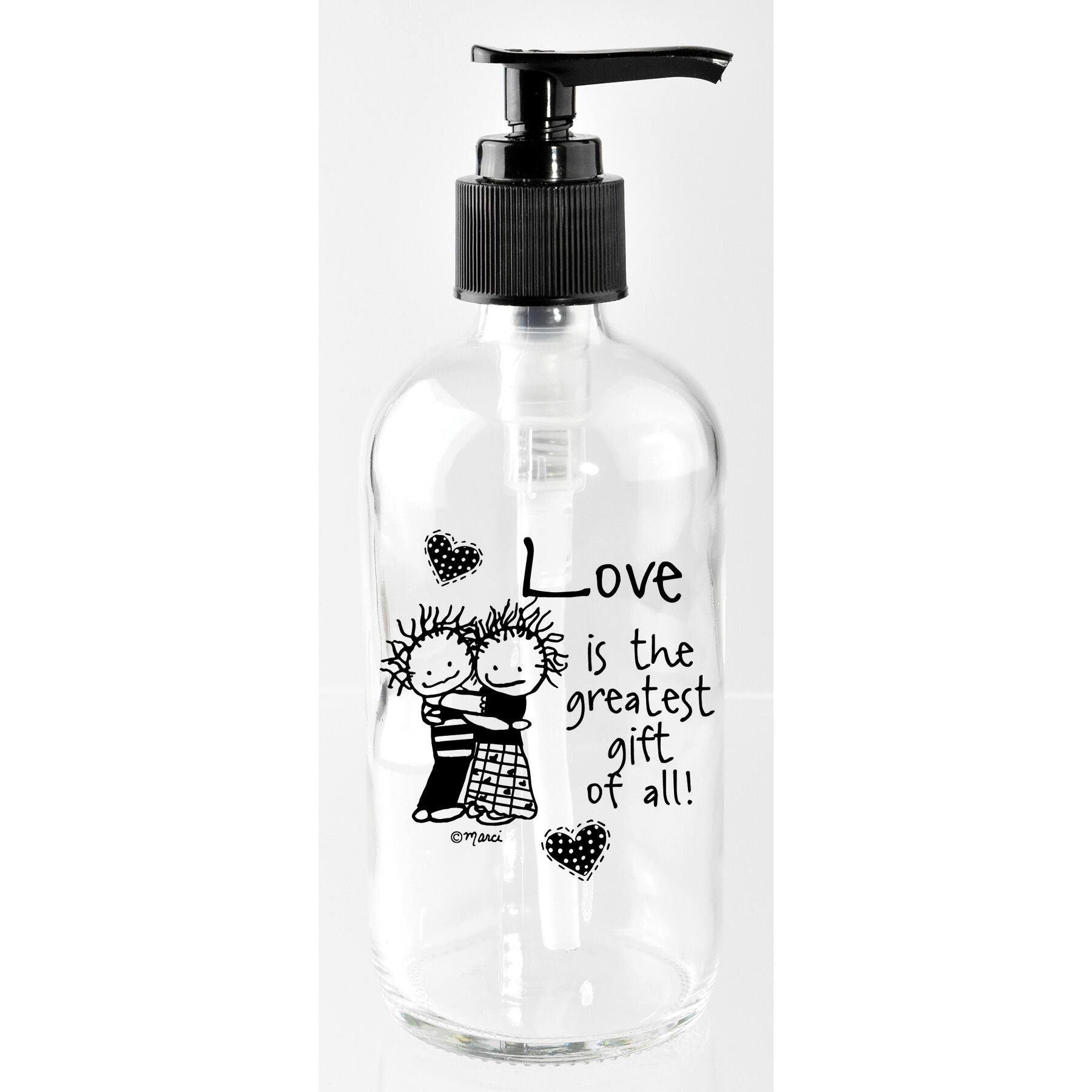 Marci Art 8oz. Love Is The Greatest Soap Dispenser