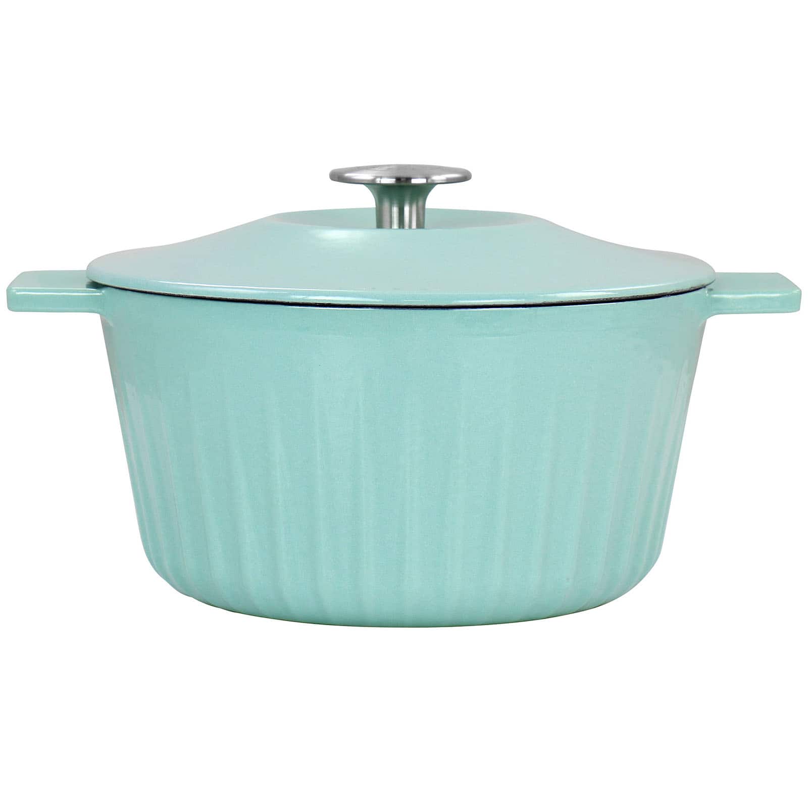 Martha Stewart Everyday 5 Quart Dutch Oven with Lid in Turquoise