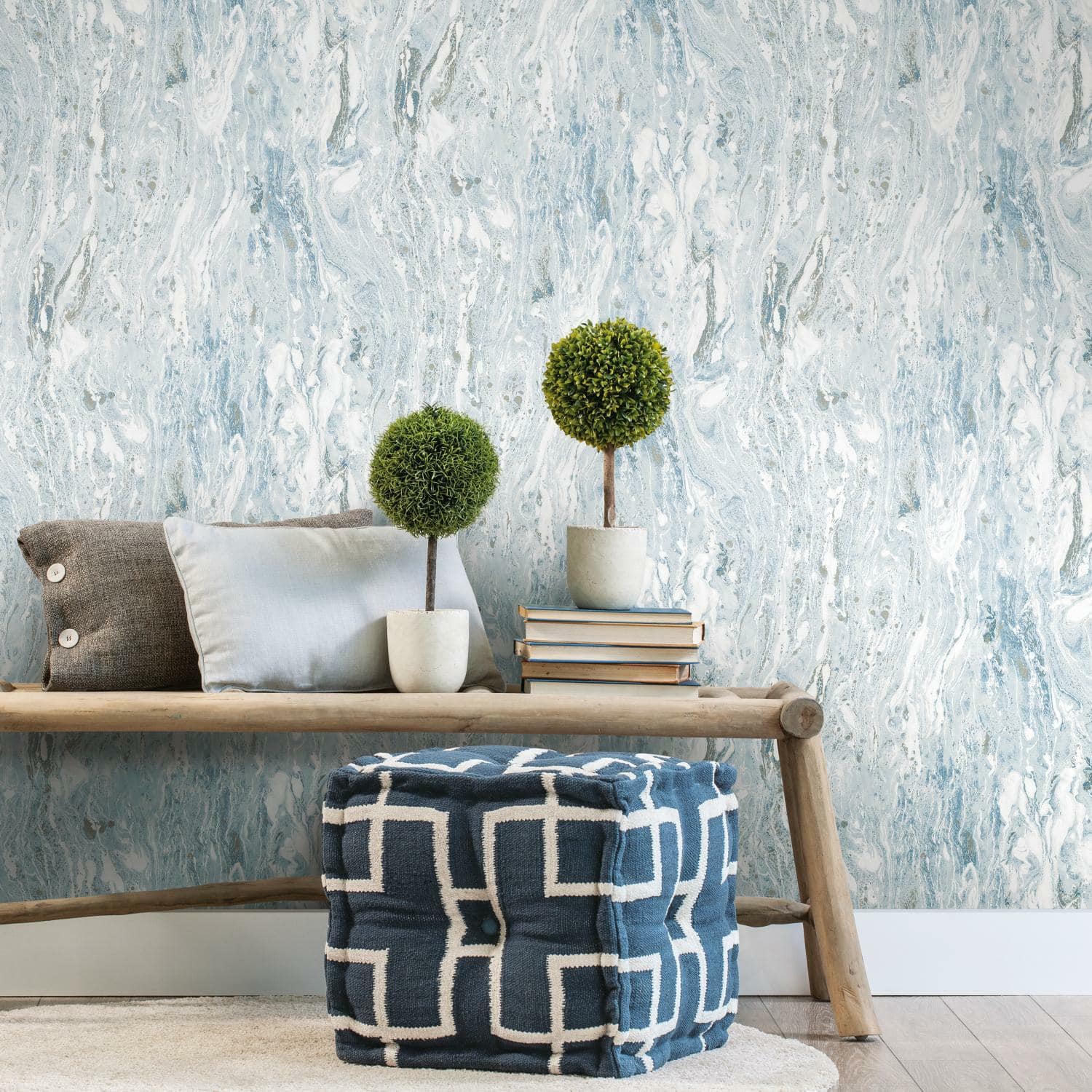 RoomMates Marble Seas Peel &#x26; Stick Wallpaper