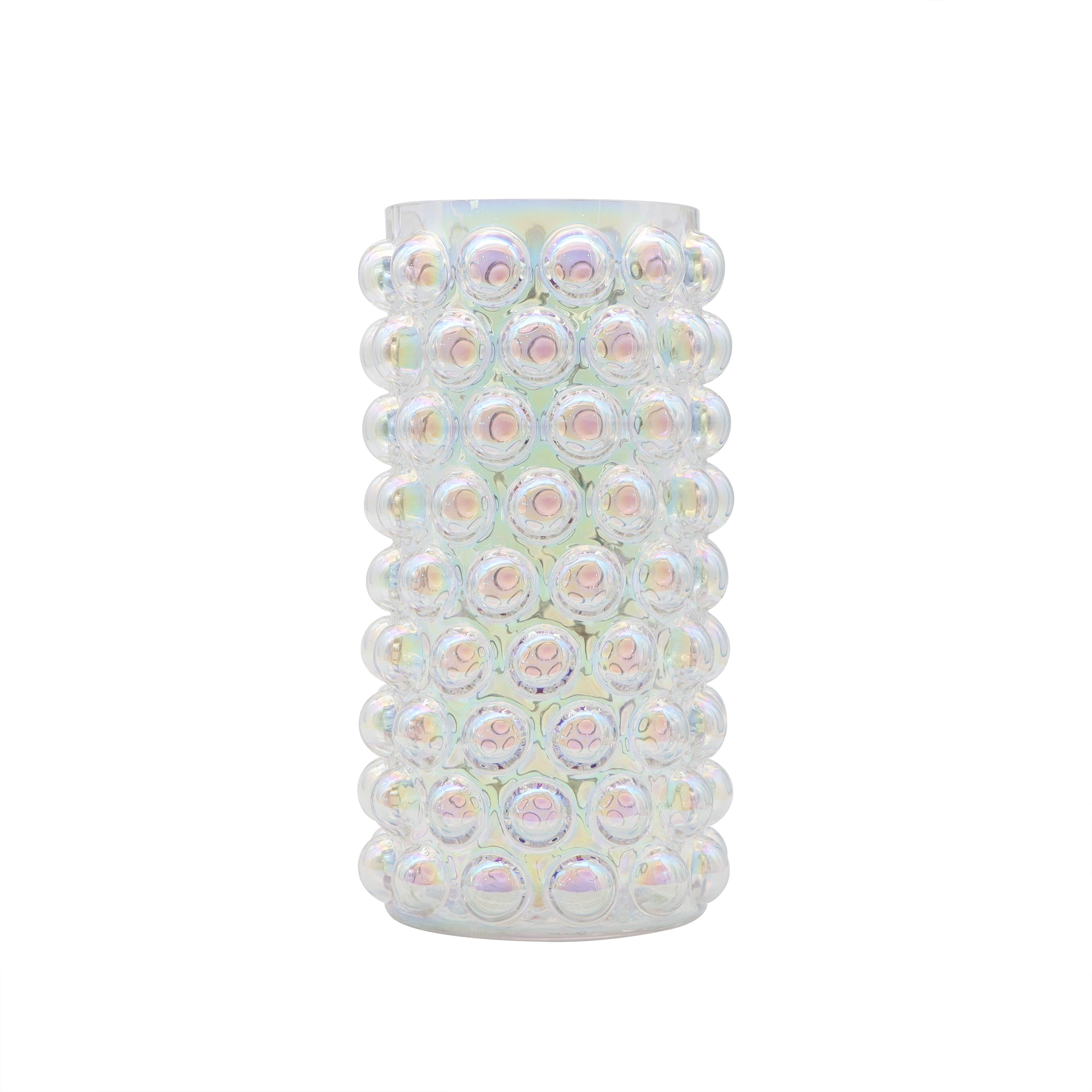 8.5" Iridescent Hobnail Glass Vase by Ashland®