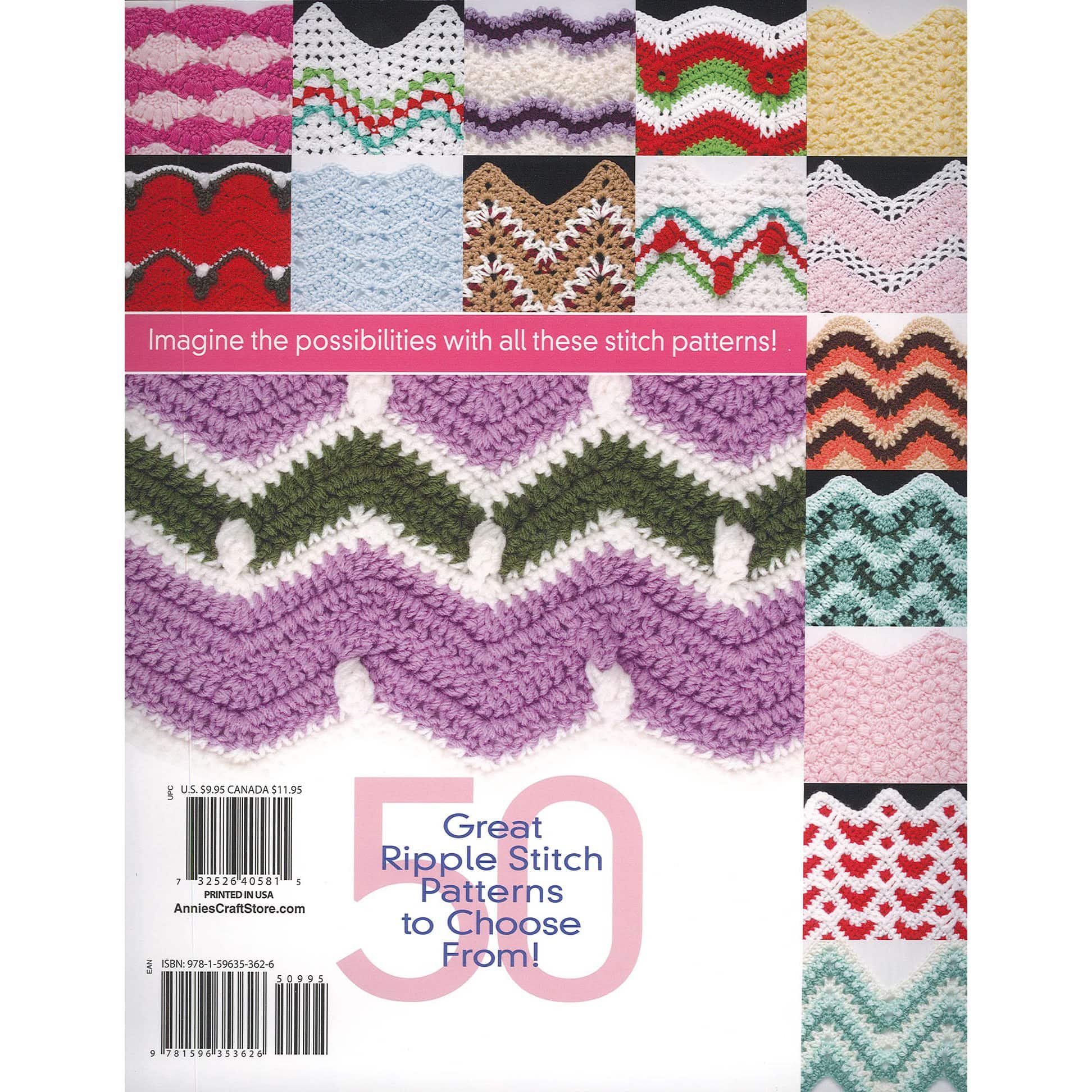 Annie&#x27;s Crochet 50 Ripple Stitches Book