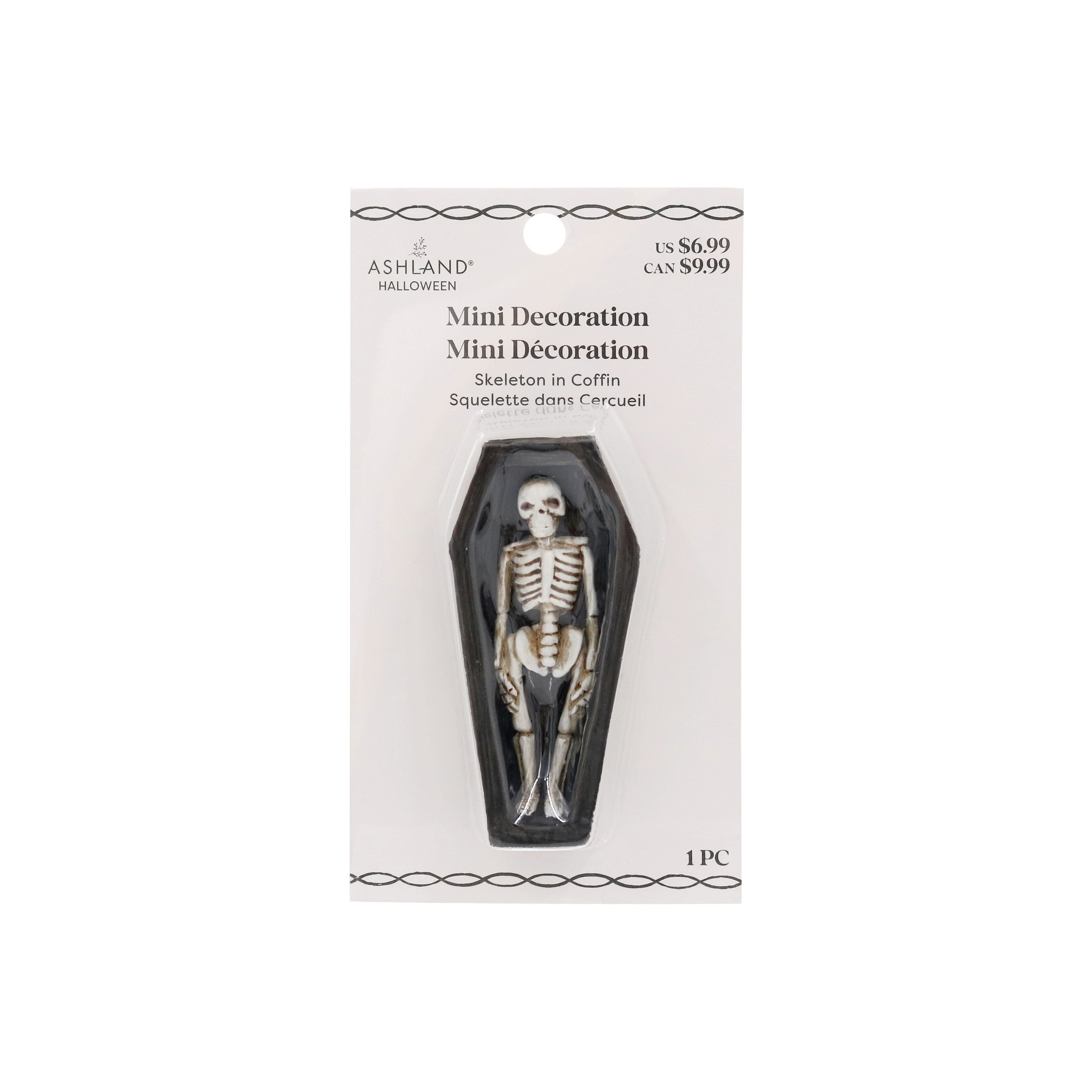 Mini Skeleton in Coffin Decoration by Ashland&#xAE;