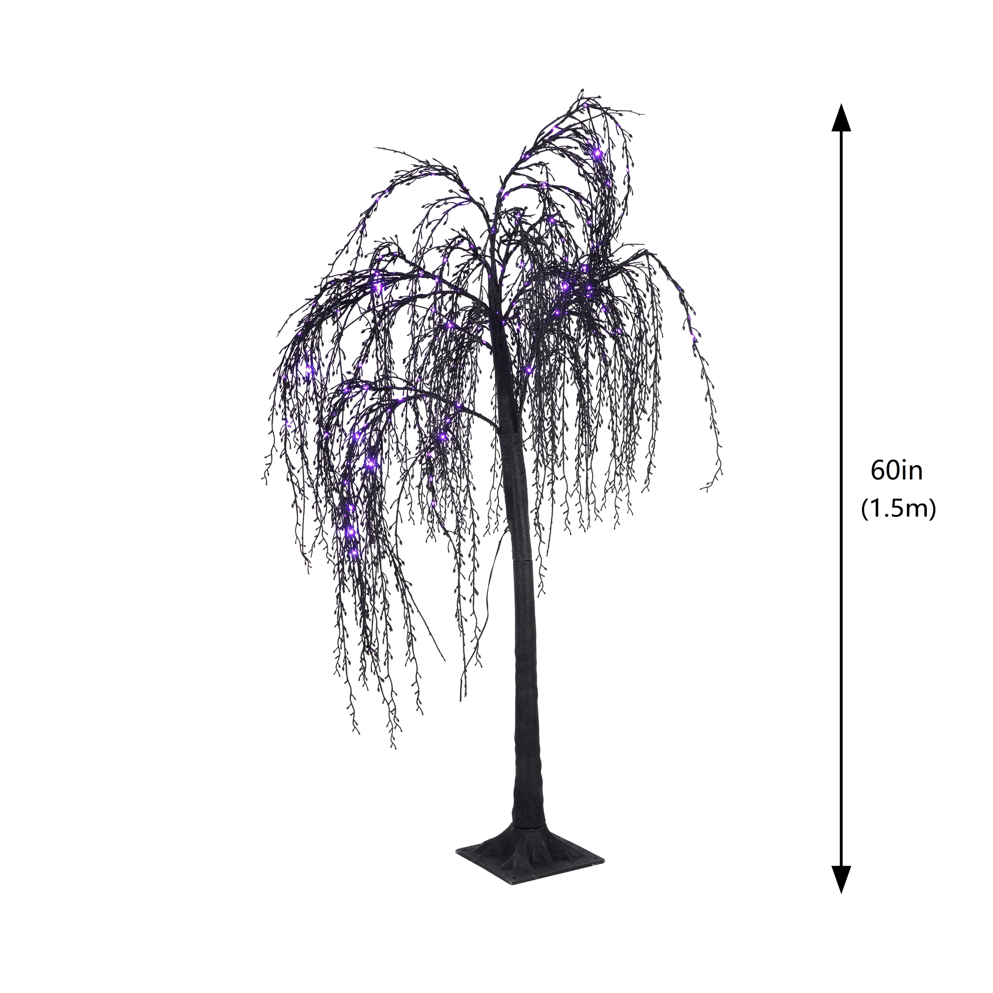 5ft. Purple LED Lighted Willow Tree by Ashland&#xAE;
