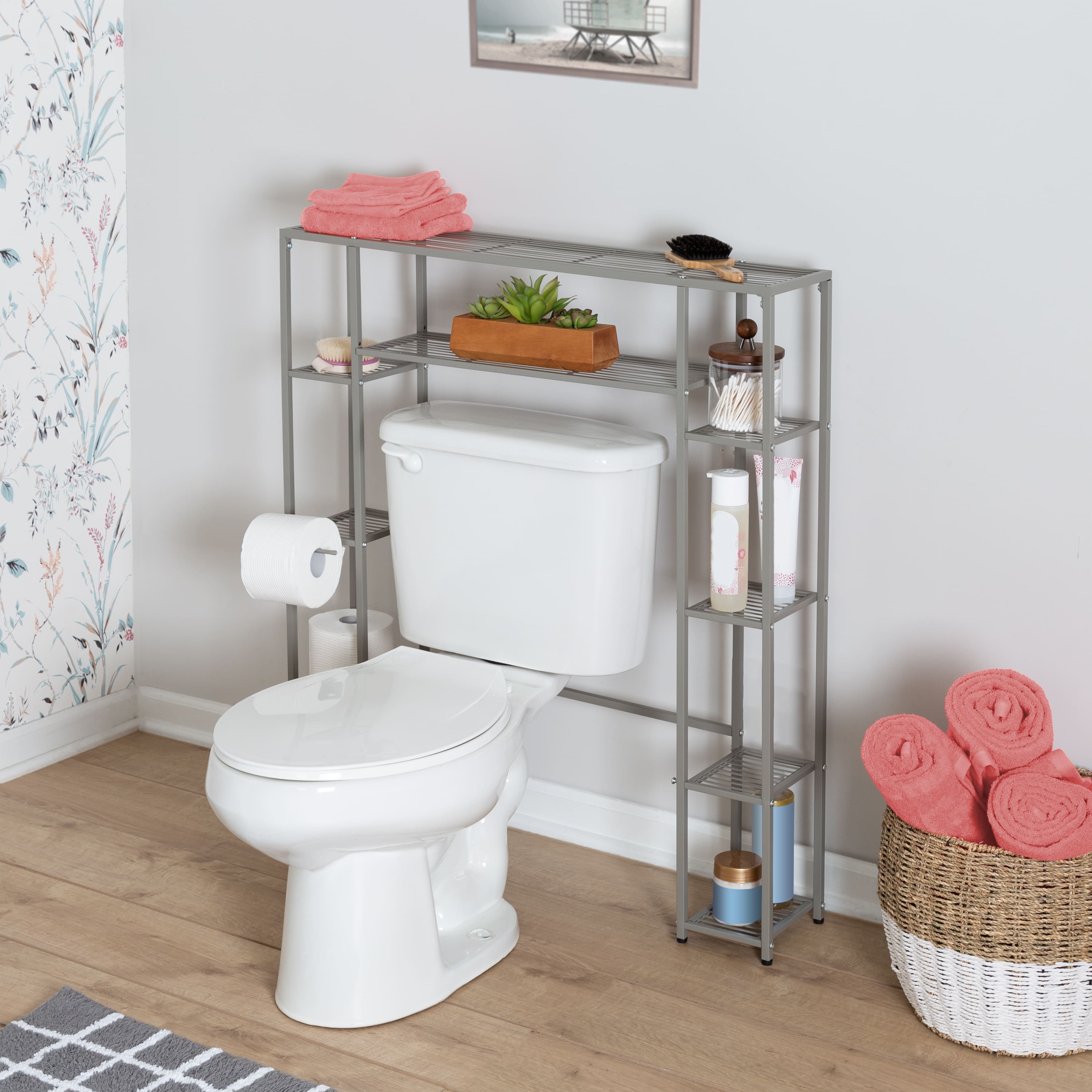 Honey Can Do 5-tier Over-the-Toilet Steel Storage Shelf