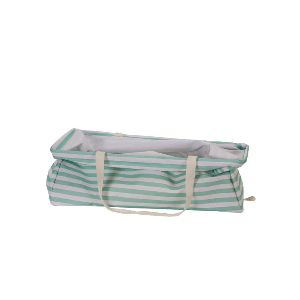 Krush Canvas Tote (Teal Stripe)