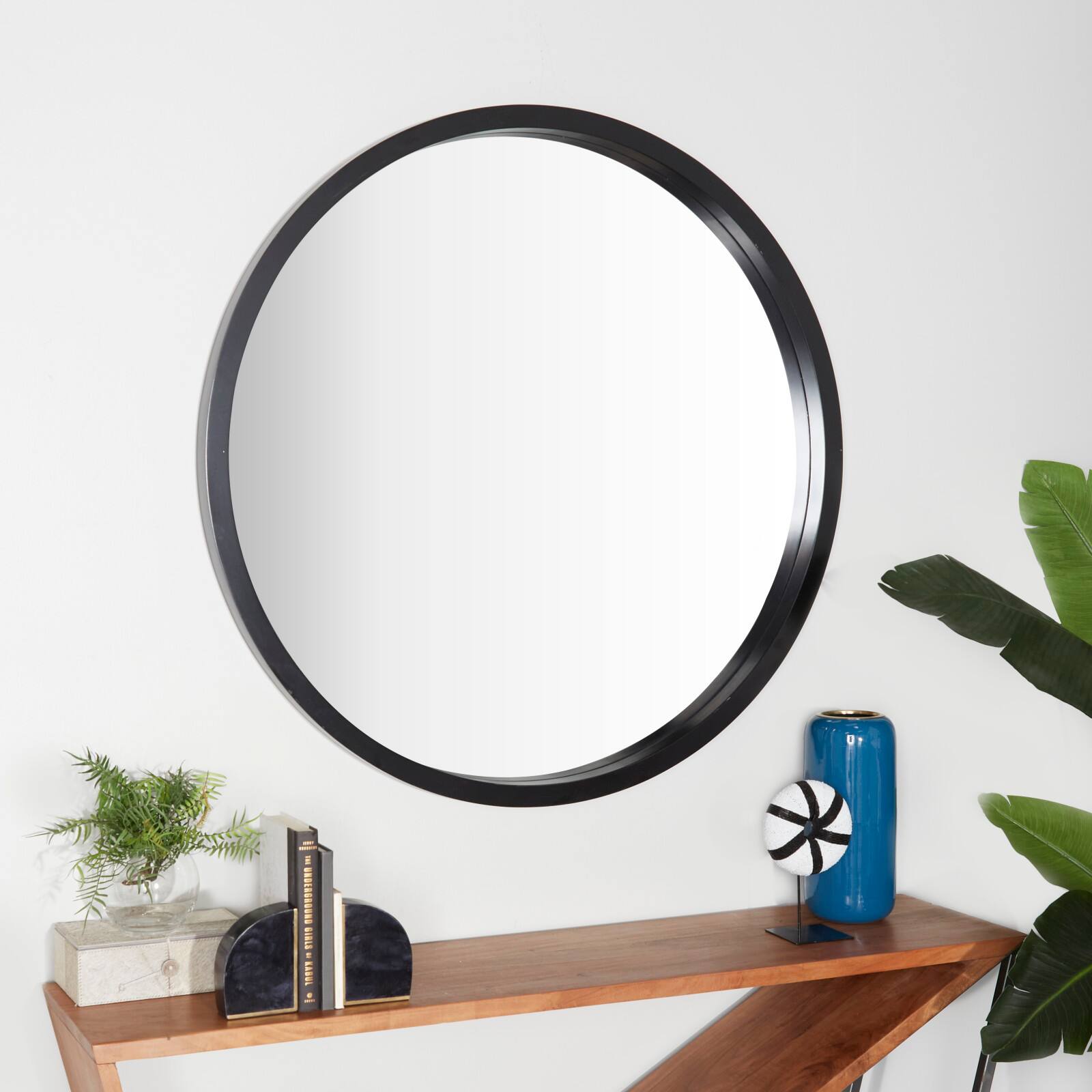 Black Contemporary Wall Mirror, 42