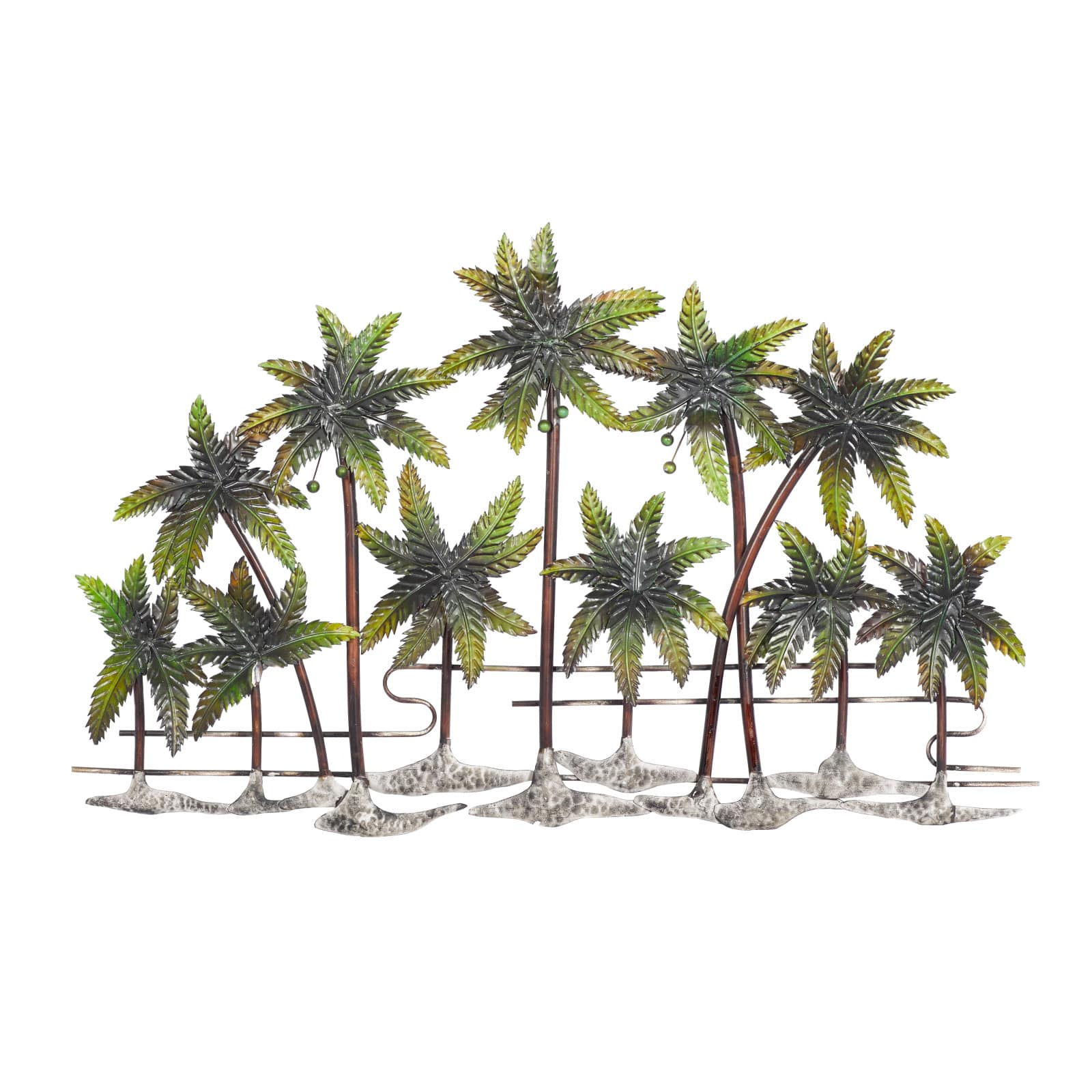 38" Green Palm Trees Wall Décor